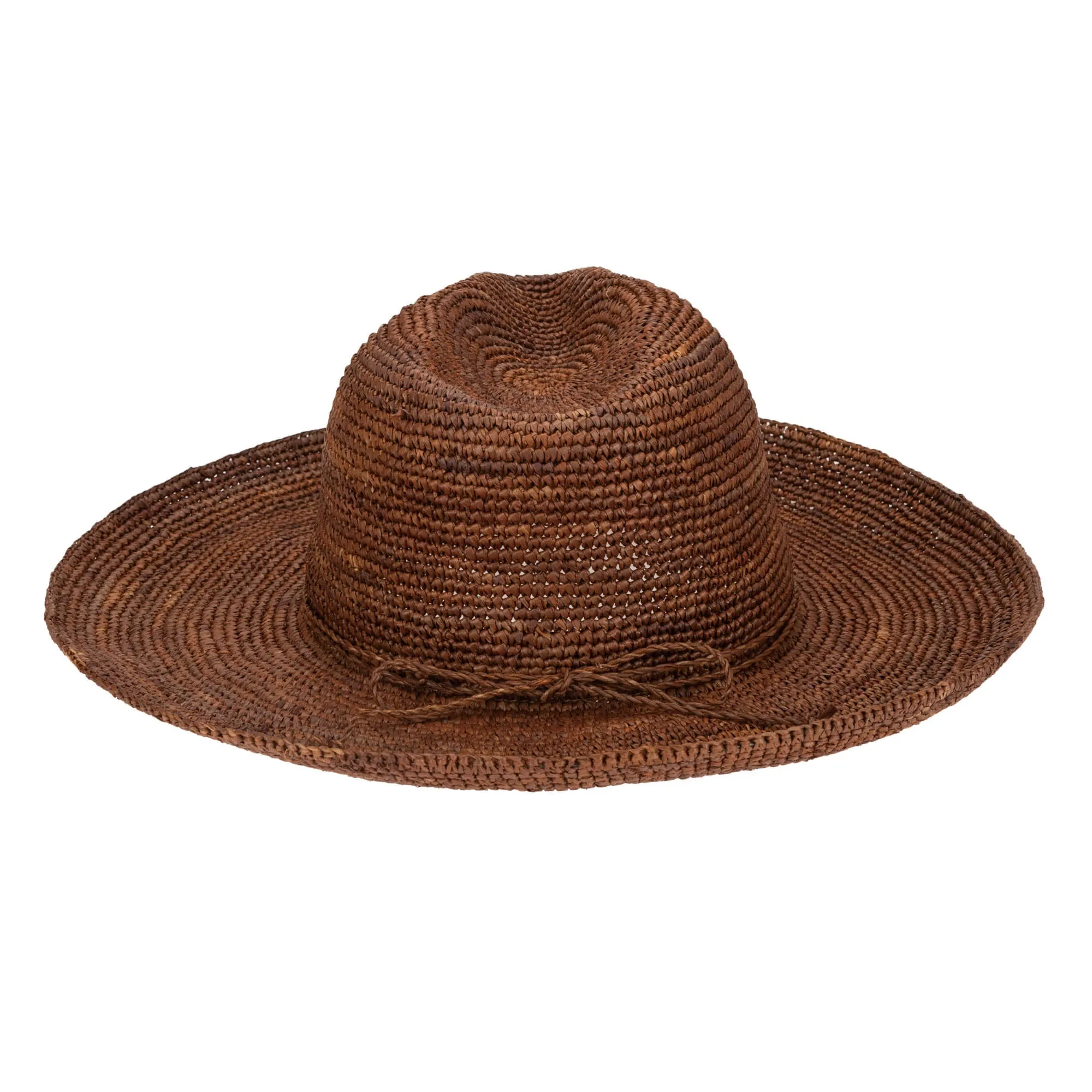 San Diego Hat Company Womens Fedoras Marina Women's Crochet Raffia Fedora