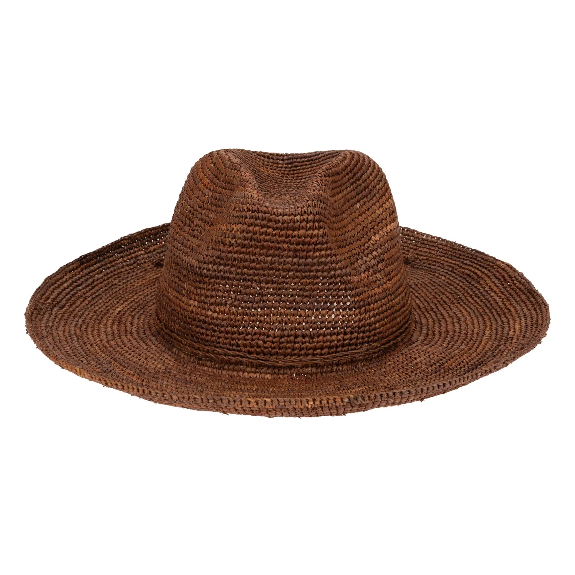 San Diego Hat Company Womens Fedoras Marina Women's Crochet Raffia Fedora