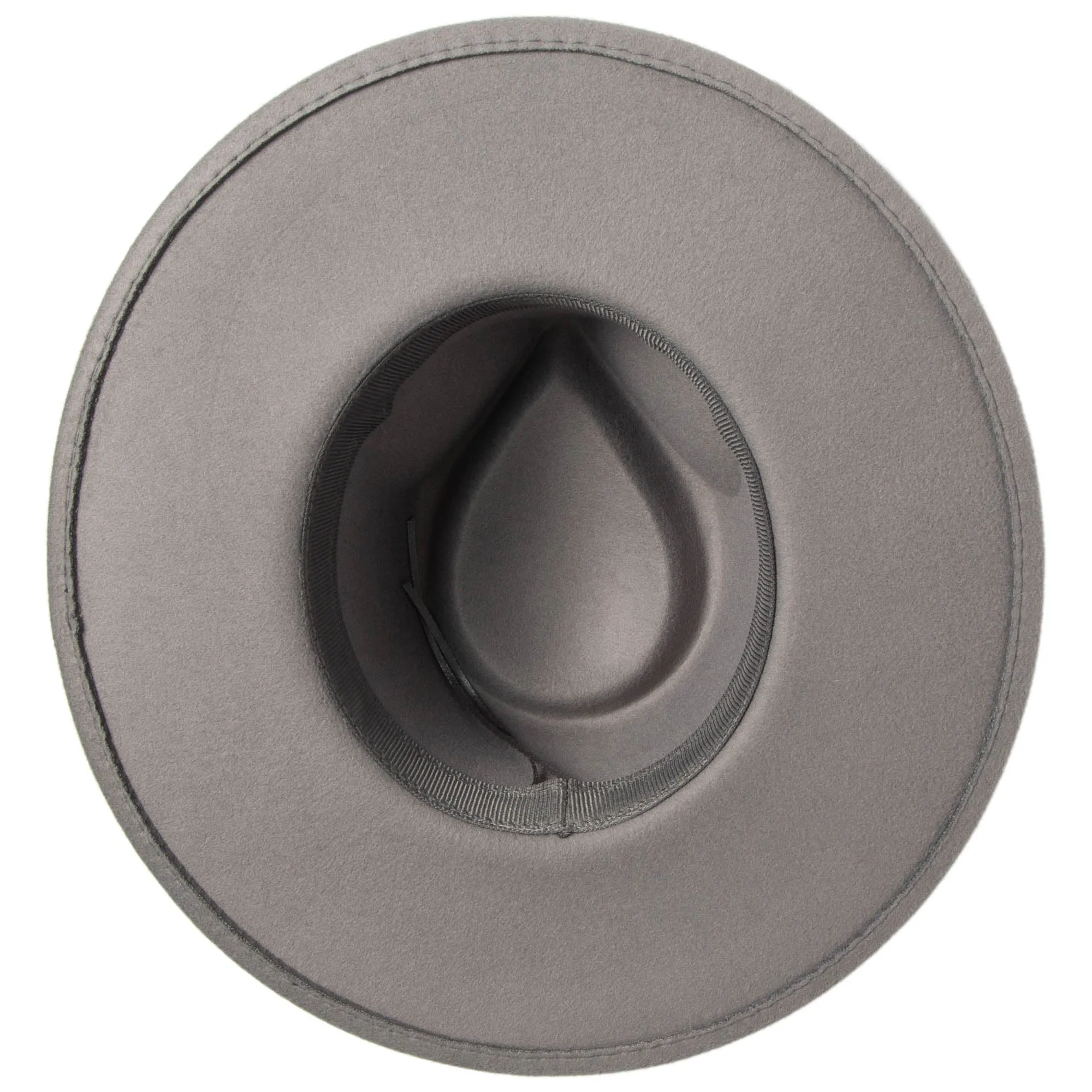 San Diego Hat Company Womens Fedoras Mia - Faux Felt Fedora with Pinch Crown and Gold Trim Band