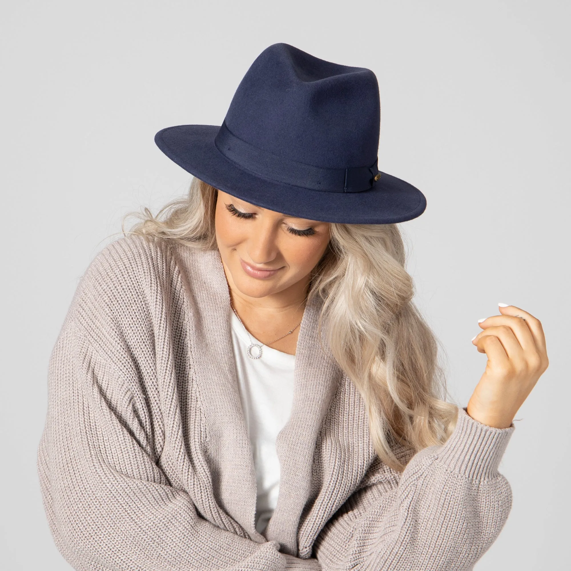 San Diego Hat Company Womens Fedoras Myra - Women's Fedora With Bow
