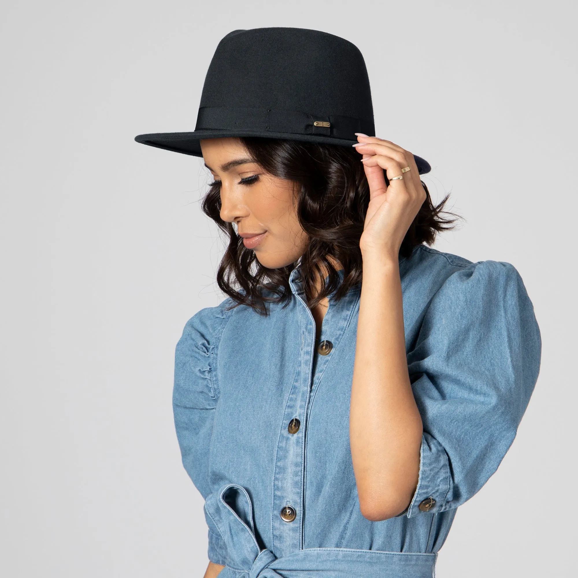 San Diego Hat Company Womens Fedoras Myra - Women's Fedora With Bow
