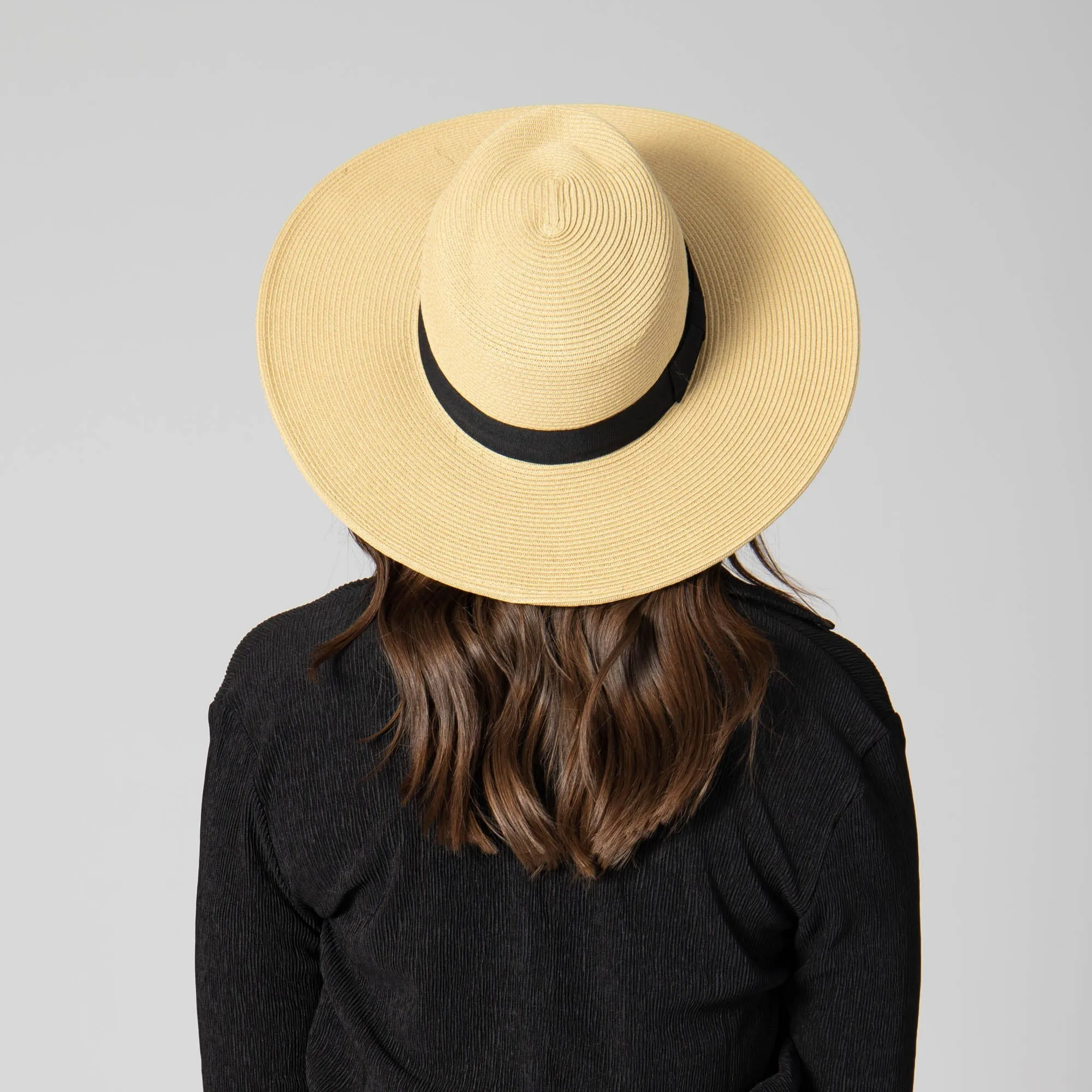San Diego Hat Company Womens Fedoras Next Level Coverage - Fine Ultrabraid Wide Brim Fedora