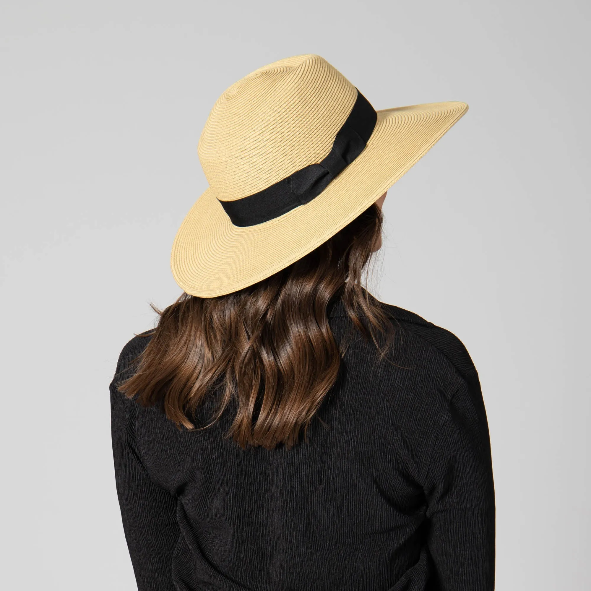 San Diego Hat Company Womens Fedoras Next Level Coverage - Fine Ultrabraid Wide Brim Fedora