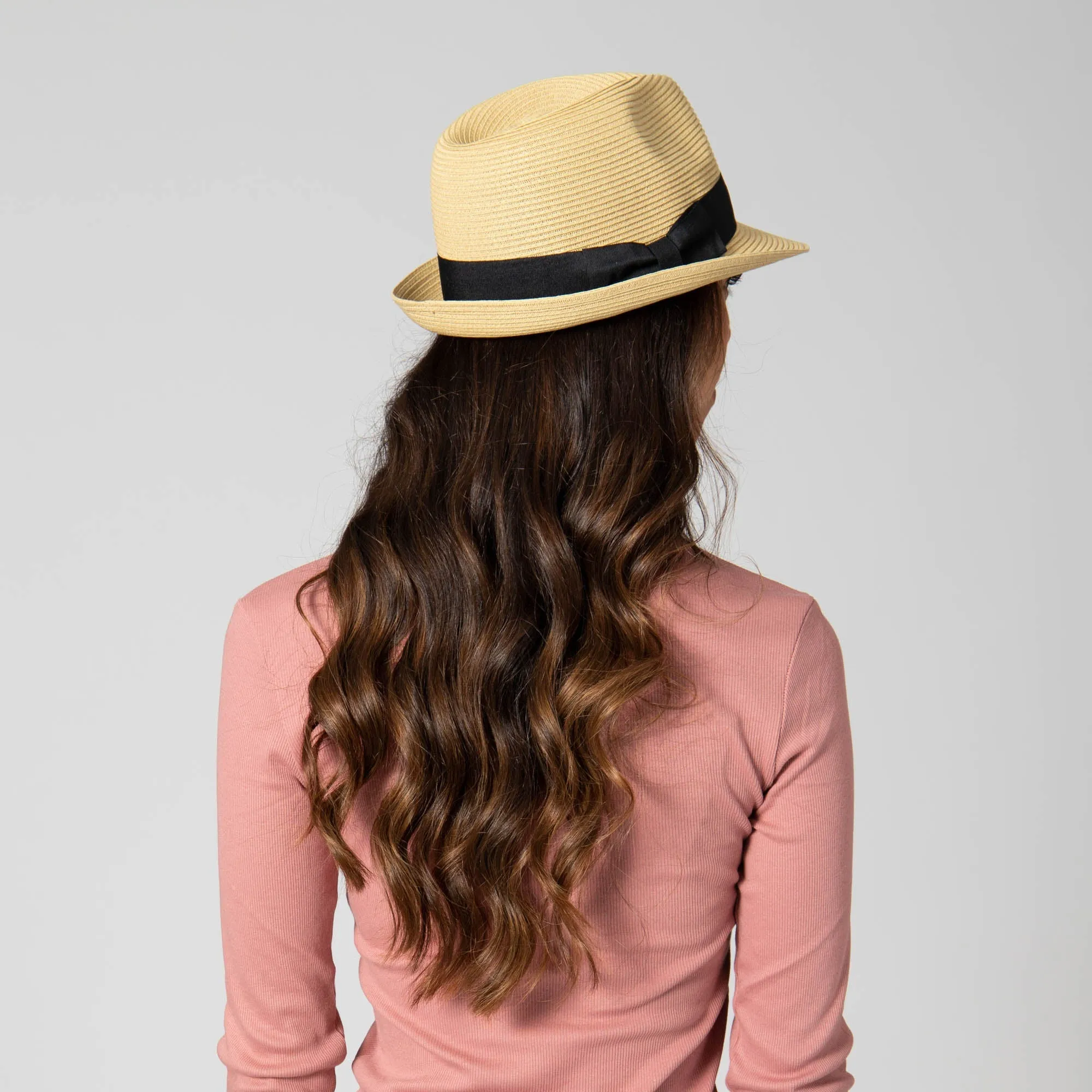 San Diego Hat Company Womens Fedoras Next Level Fedora - Women's Ultrabraid Stingy Brim Fedora