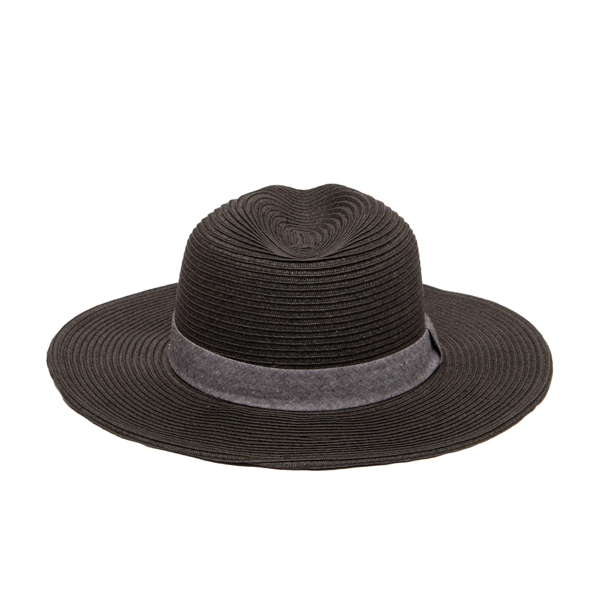 San Diego Hat Company Womens Fedoras Out of Office -  Ultrabraid Fedora With Chambray Band (UBM4457)
