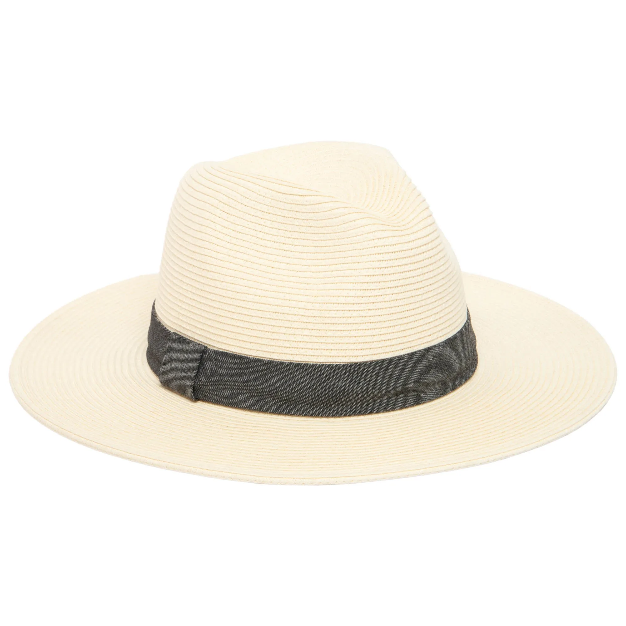 San Diego Hat Company Womens Fedoras Out of Office -  Ultrabraid Fedora With Chambray Band (UBM4457)