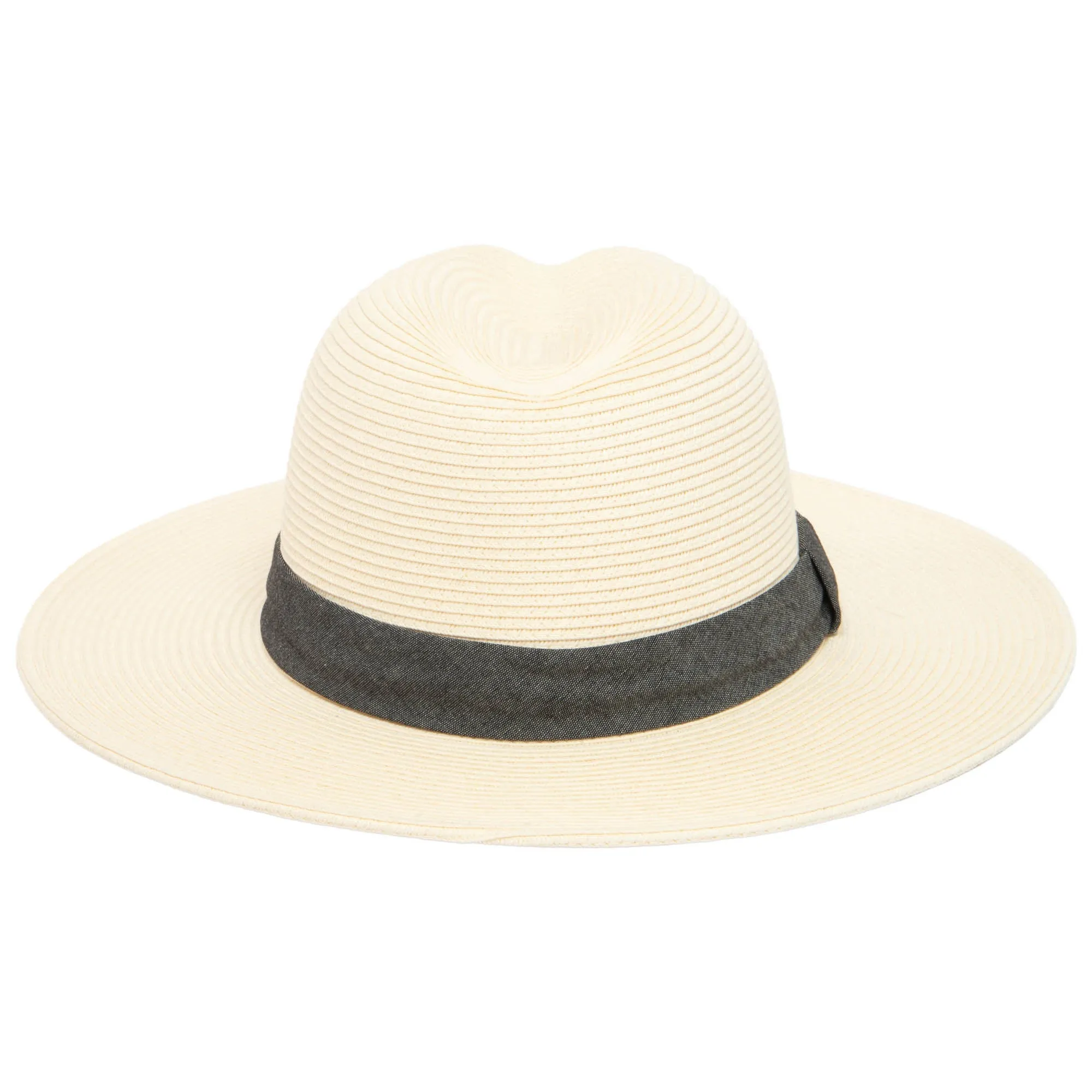 San Diego Hat Company Womens Fedoras Out of Office -  Ultrabraid Fedora With Chambray Band (UBM4457)