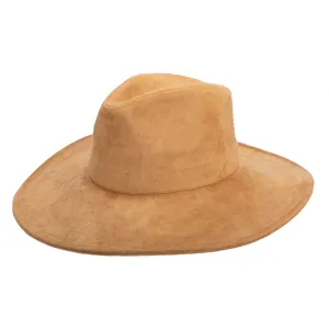 San Diego Hat Company Womens Fedoras Pioneer - Cut & Sew Faux Suede Fedora