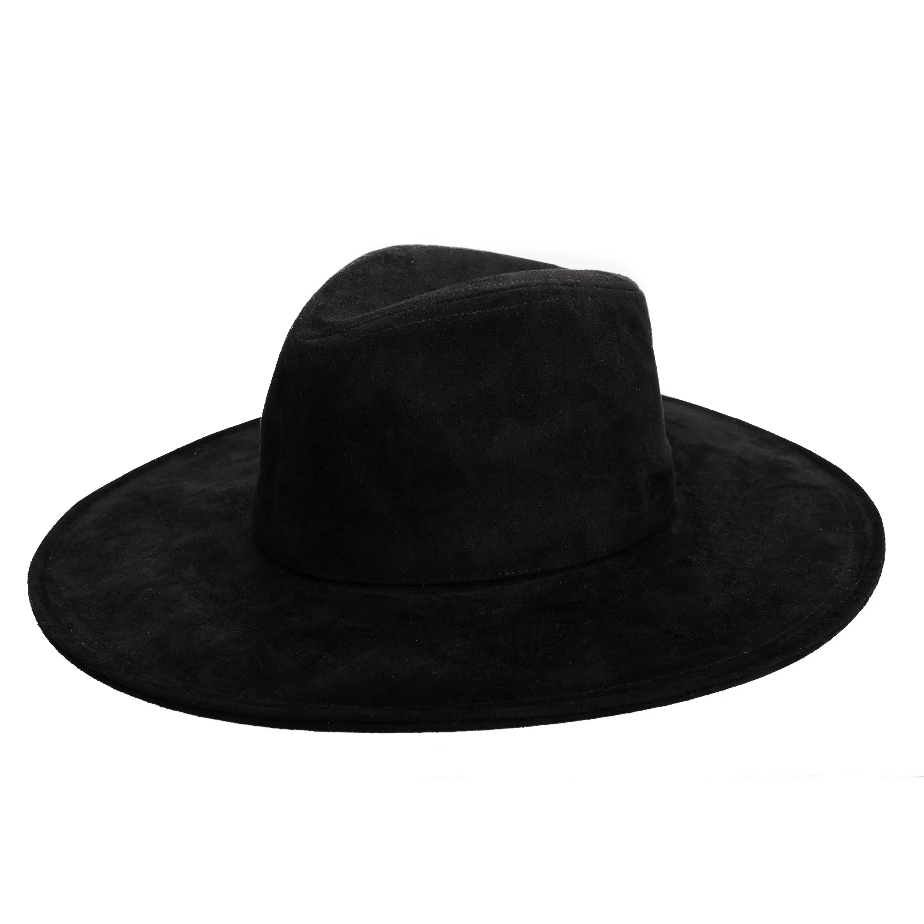 San Diego Hat Company Womens Fedoras Pioneer - Cut & Sew Faux Suede Fedora