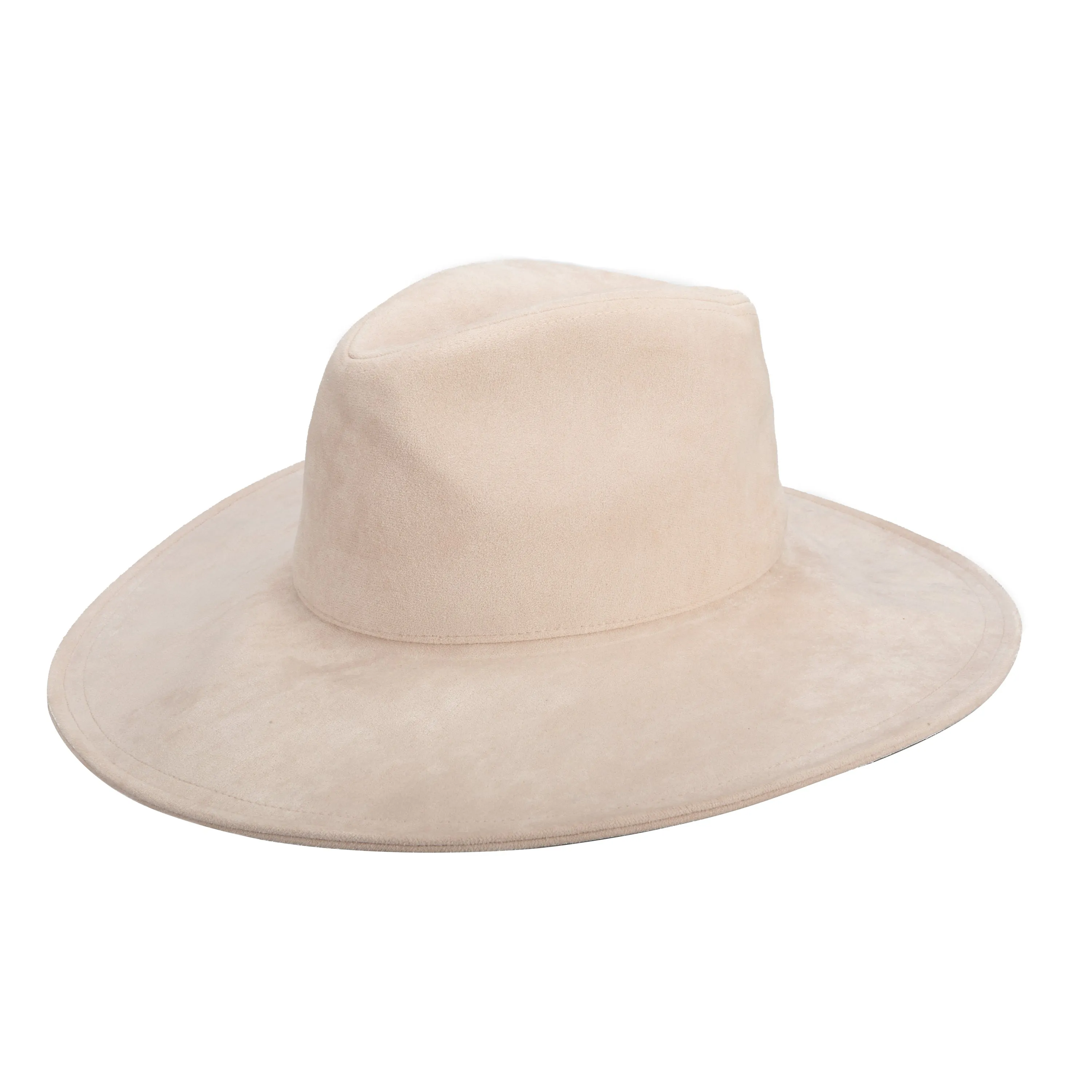 San Diego Hat Company Womens Fedoras Pioneer - Cut & Sew Faux Suede Fedora