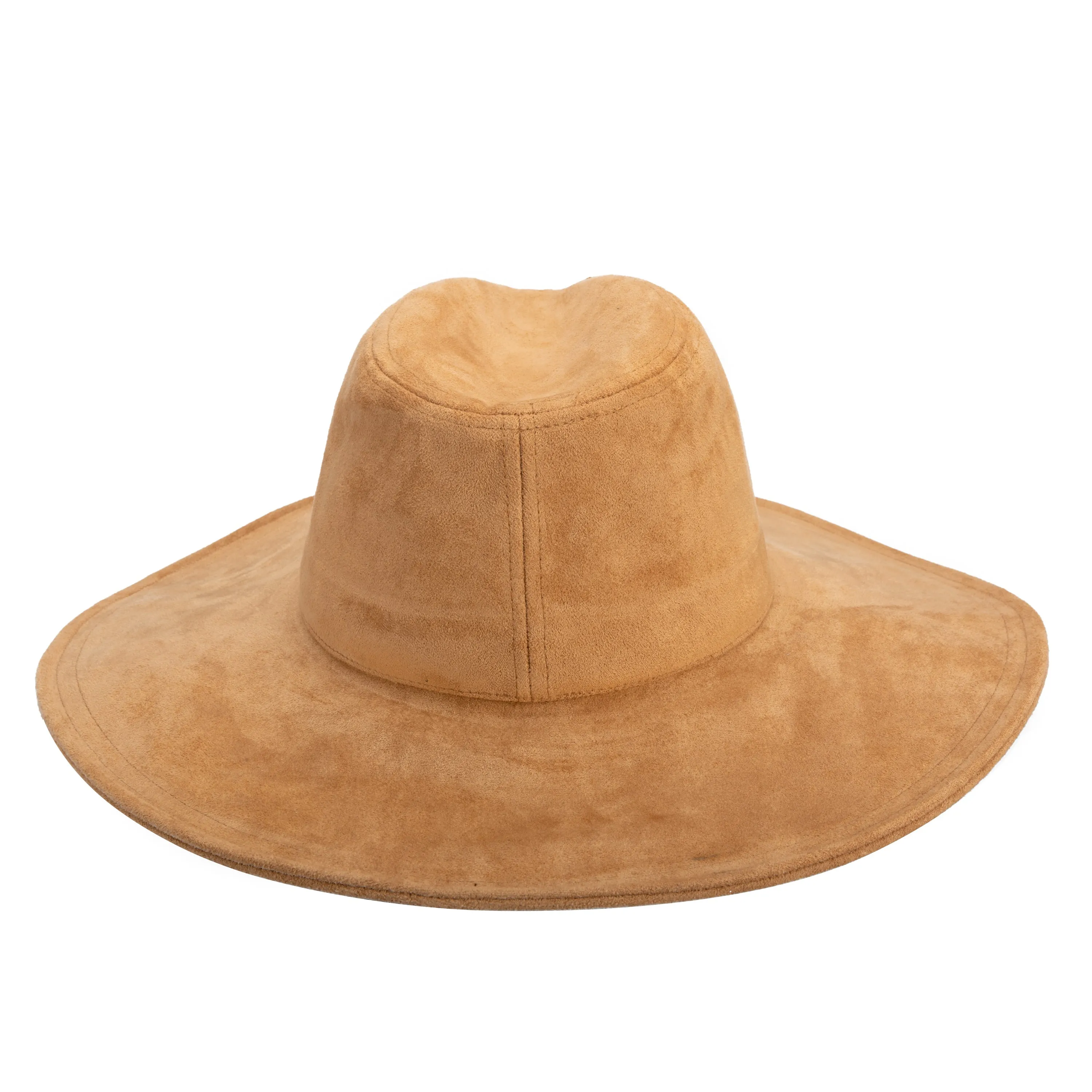San Diego Hat Company Womens Fedoras Pioneer - Cut & Sew Faux Suede Fedora