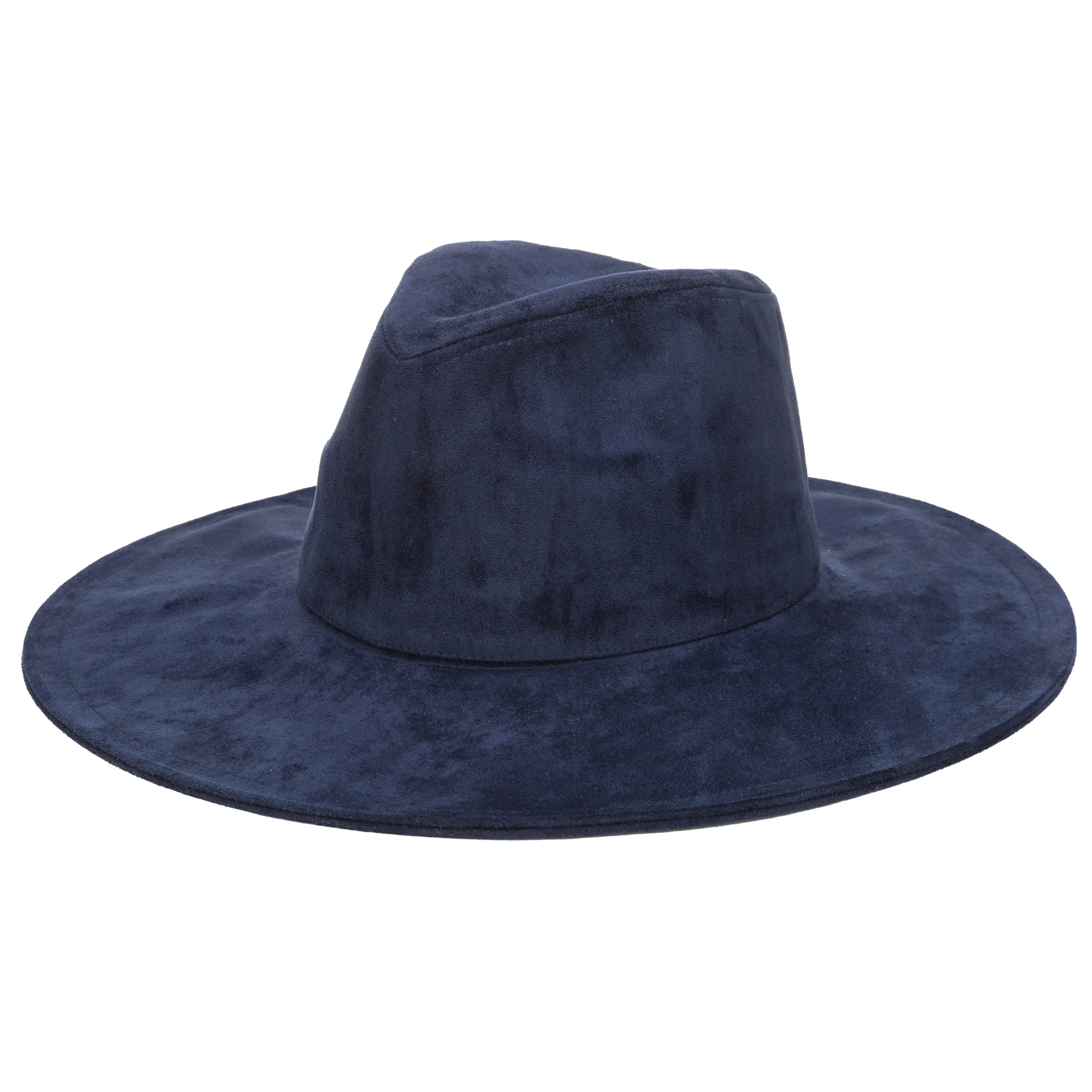 San Diego Hat Company Womens Fedoras Pioneer - Cut & Sew Faux Suede Fedora
