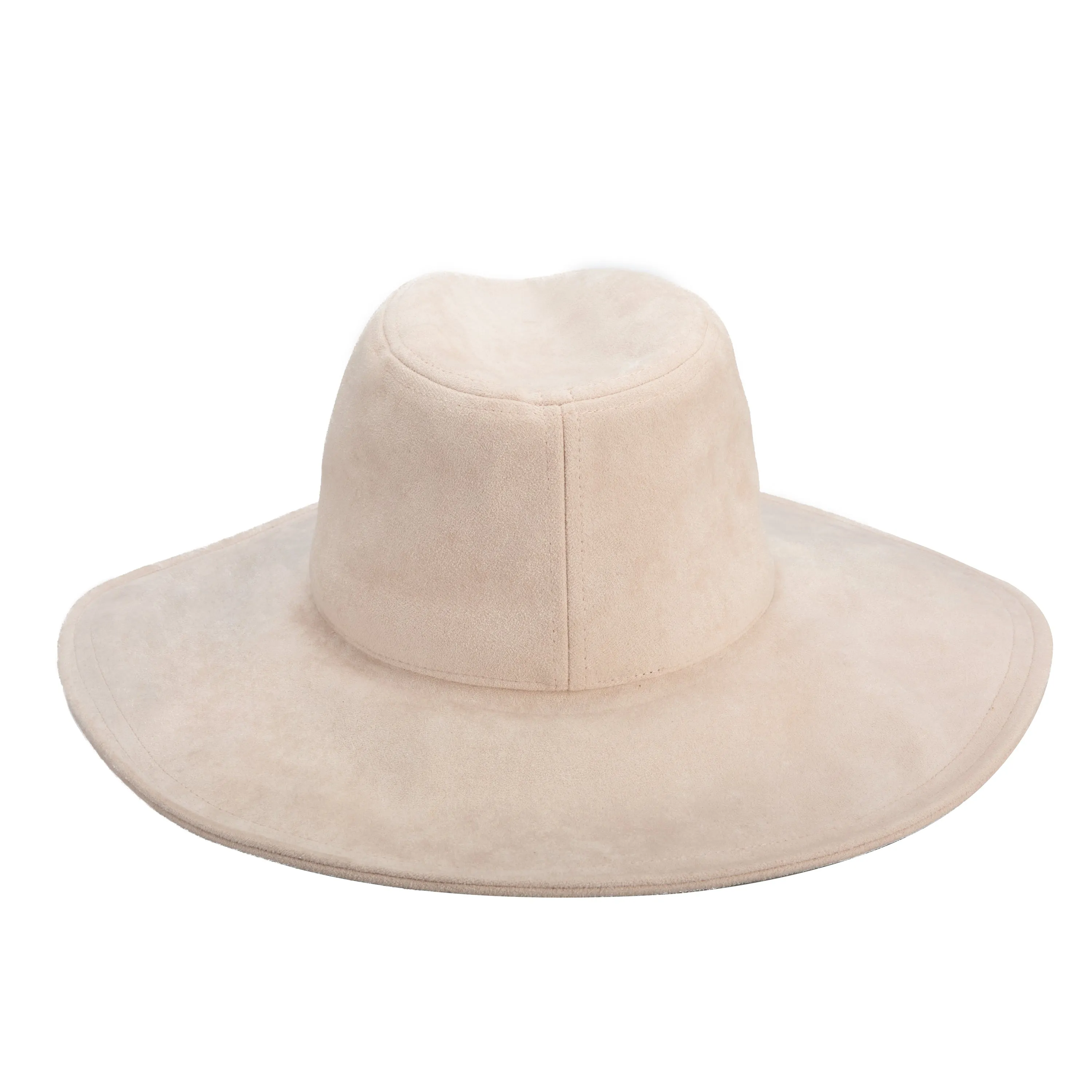 San Diego Hat Company Womens Fedoras Pioneer - Cut & Sew Faux Suede Fedora