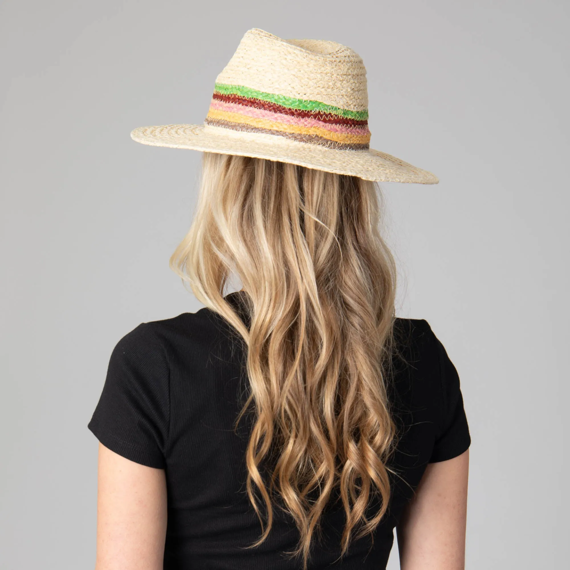 San Diego Hat Company Womens Fedoras Sunrise Women's Raffia Fedora