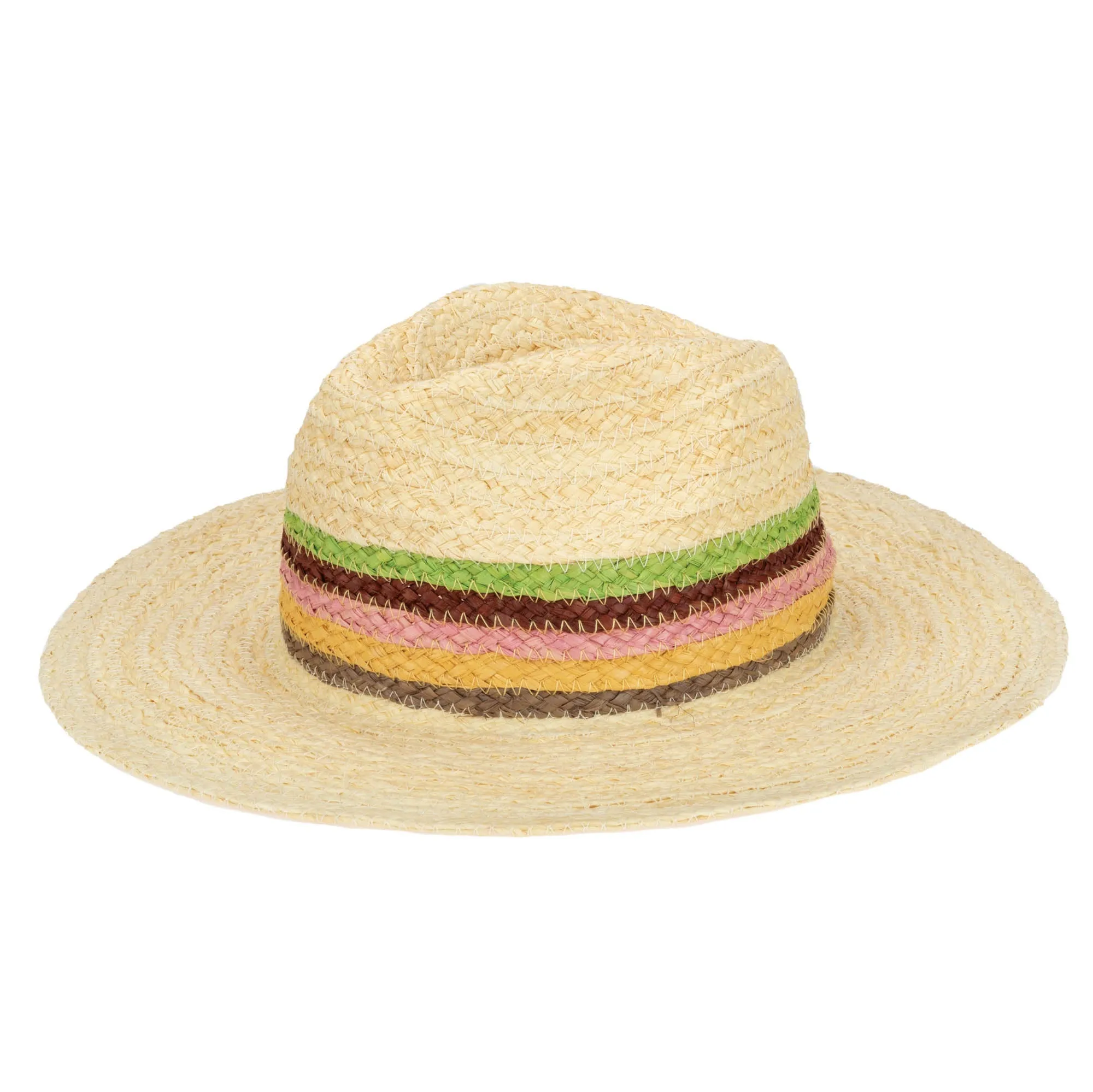 San Diego Hat Company Womens Fedoras Sunrise Women's Raffia Fedora
