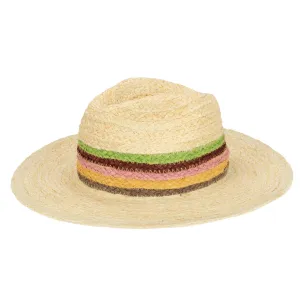 San Diego Hat Company Womens Fedoras Sunrise Women's Raffia Fedora