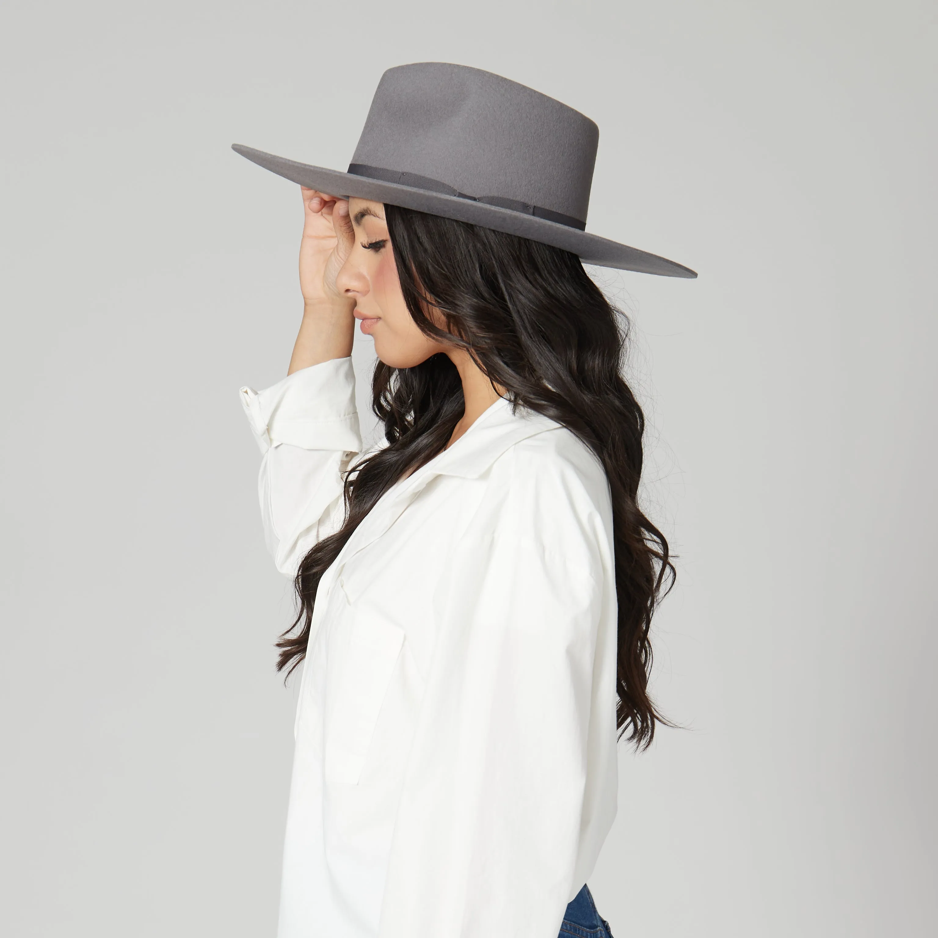 San Diego Hat Company Womens Fedoras The Julian - Wool Felt Stiff Brim Fedora
