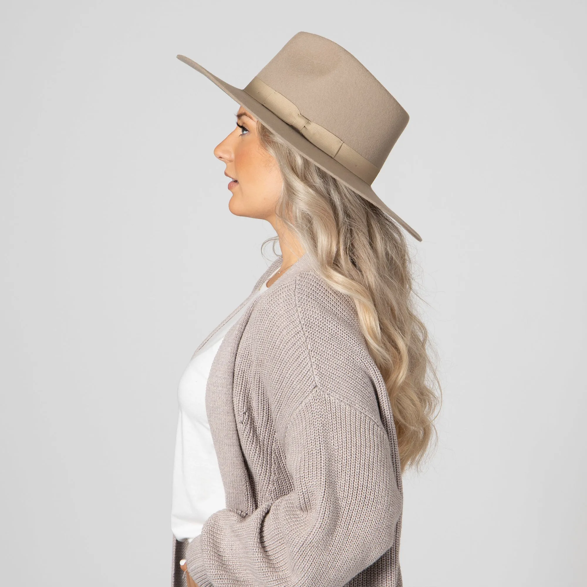 San Diego Hat Company Womens Fedoras The Julian - Wool Felt Stiff Brim Fedora