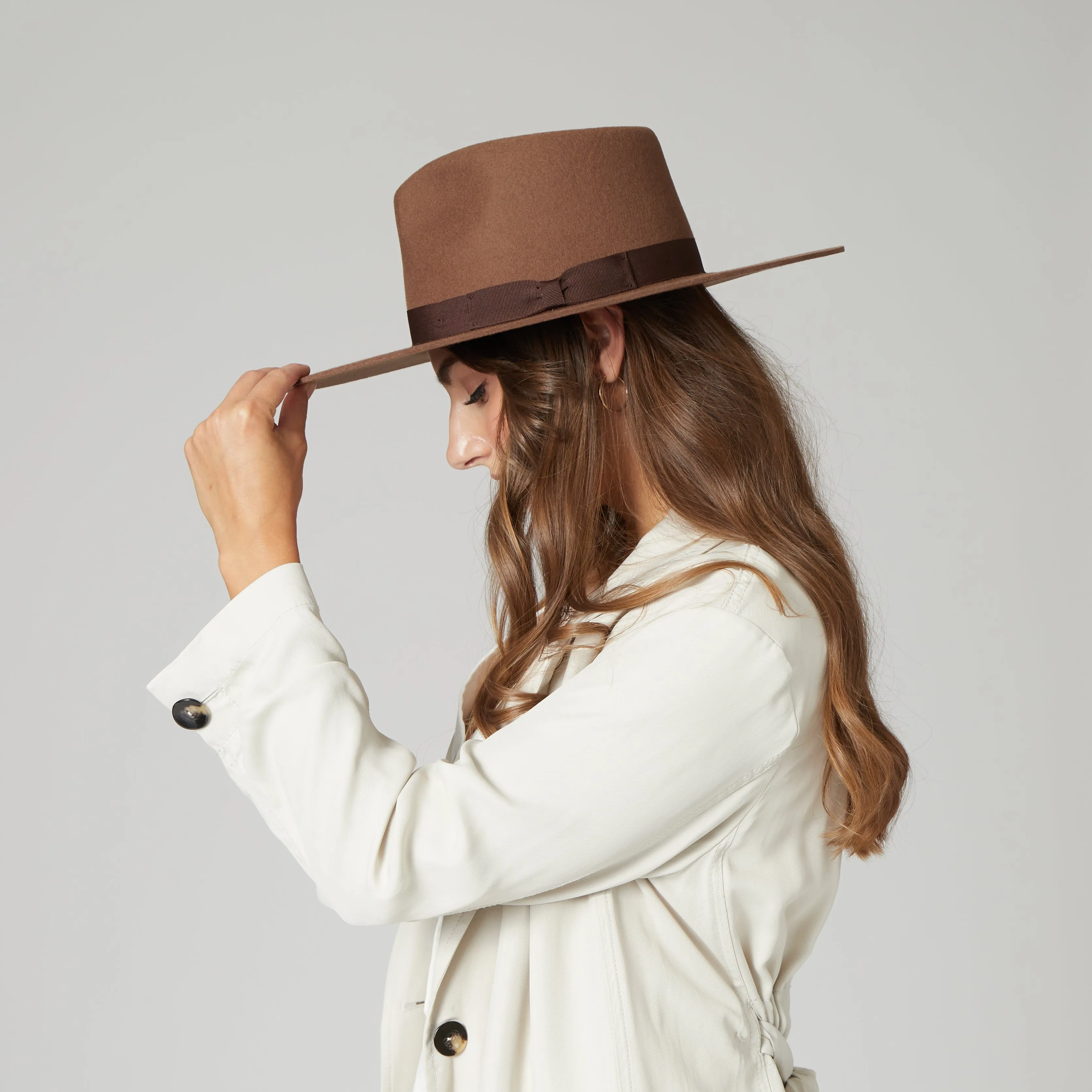 San Diego Hat Company Womens Fedoras The Julian - Wool Felt Stiff Brim Fedora