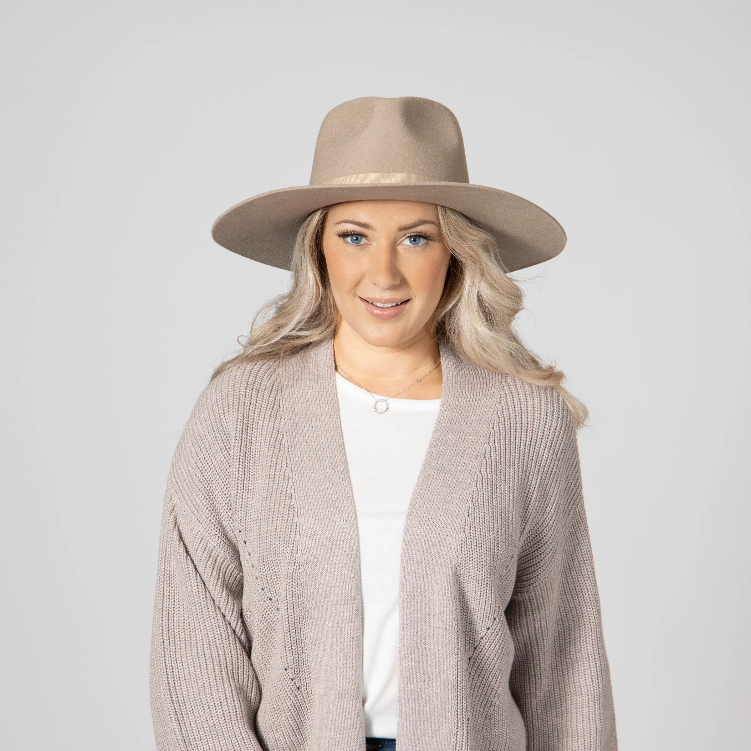 San Diego Hat Company Womens Fedoras The Julian - Wool Felt Stiff Brim Fedora