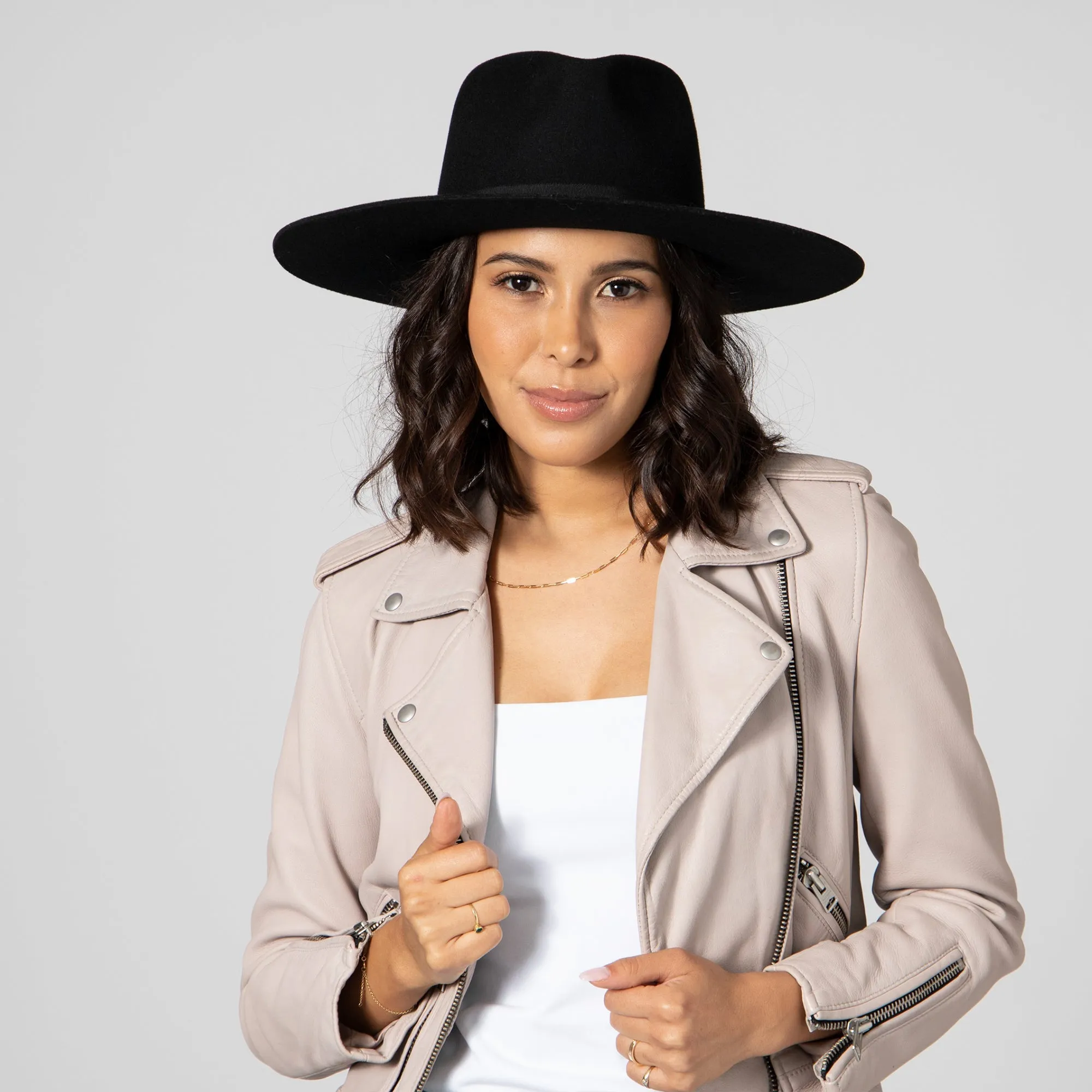 San Diego Hat Company Womens Fedoras The Julian - Wool Felt Stiff Brim Fedora