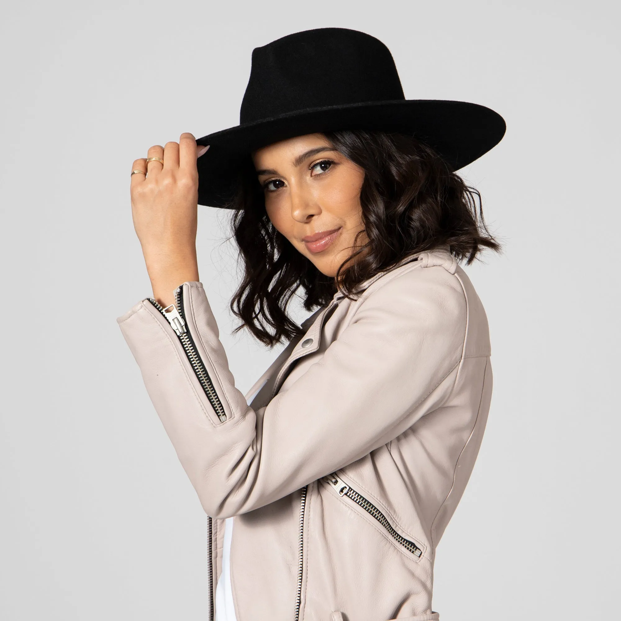San Diego Hat Company Womens Fedoras The Julian - Wool Felt Stiff Brim Fedora