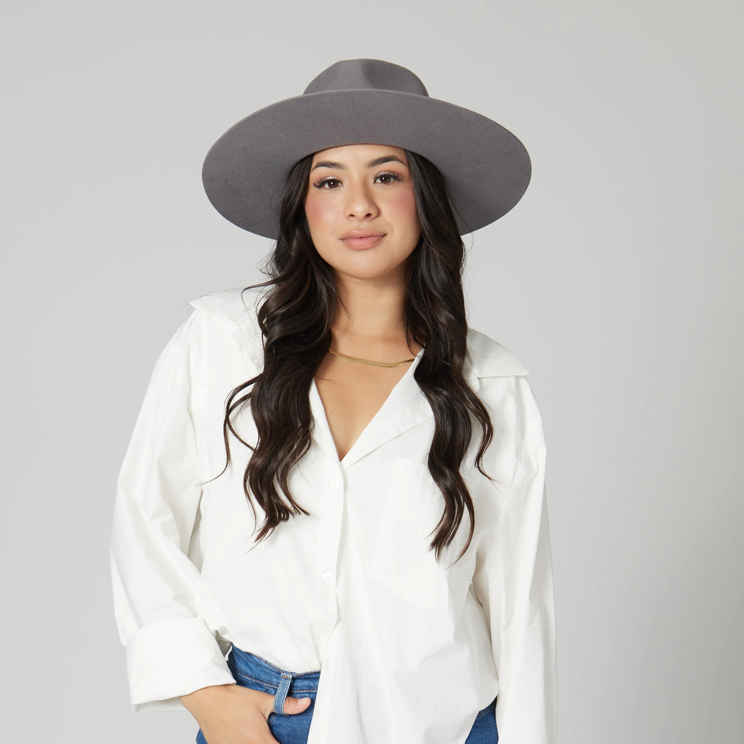 San Diego Hat Company Womens Fedoras The Julian - Wool Felt Stiff Brim Fedora