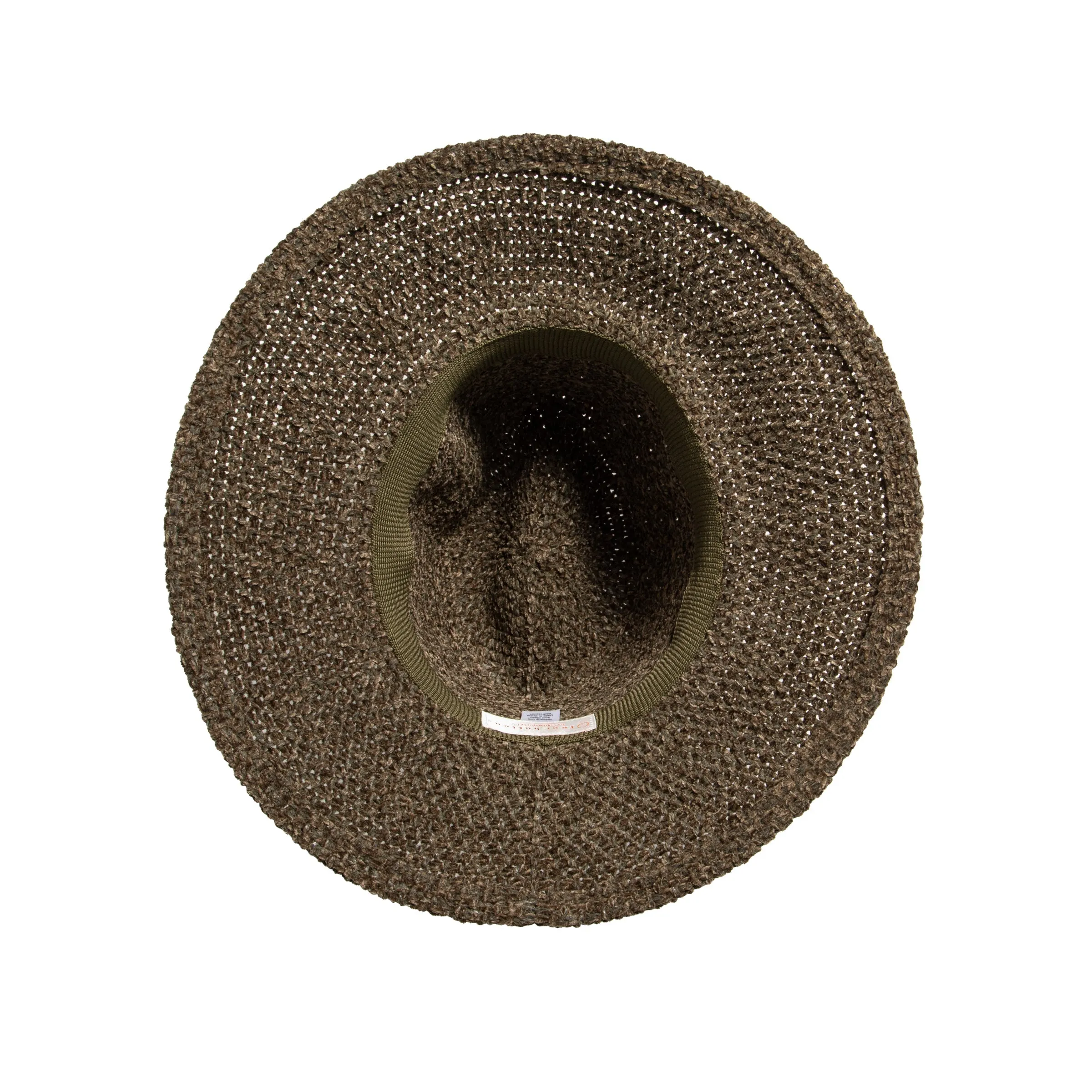 San Diego Hat Company Womens Fedoras Women's Chenille Knit Wide Brim Fedora