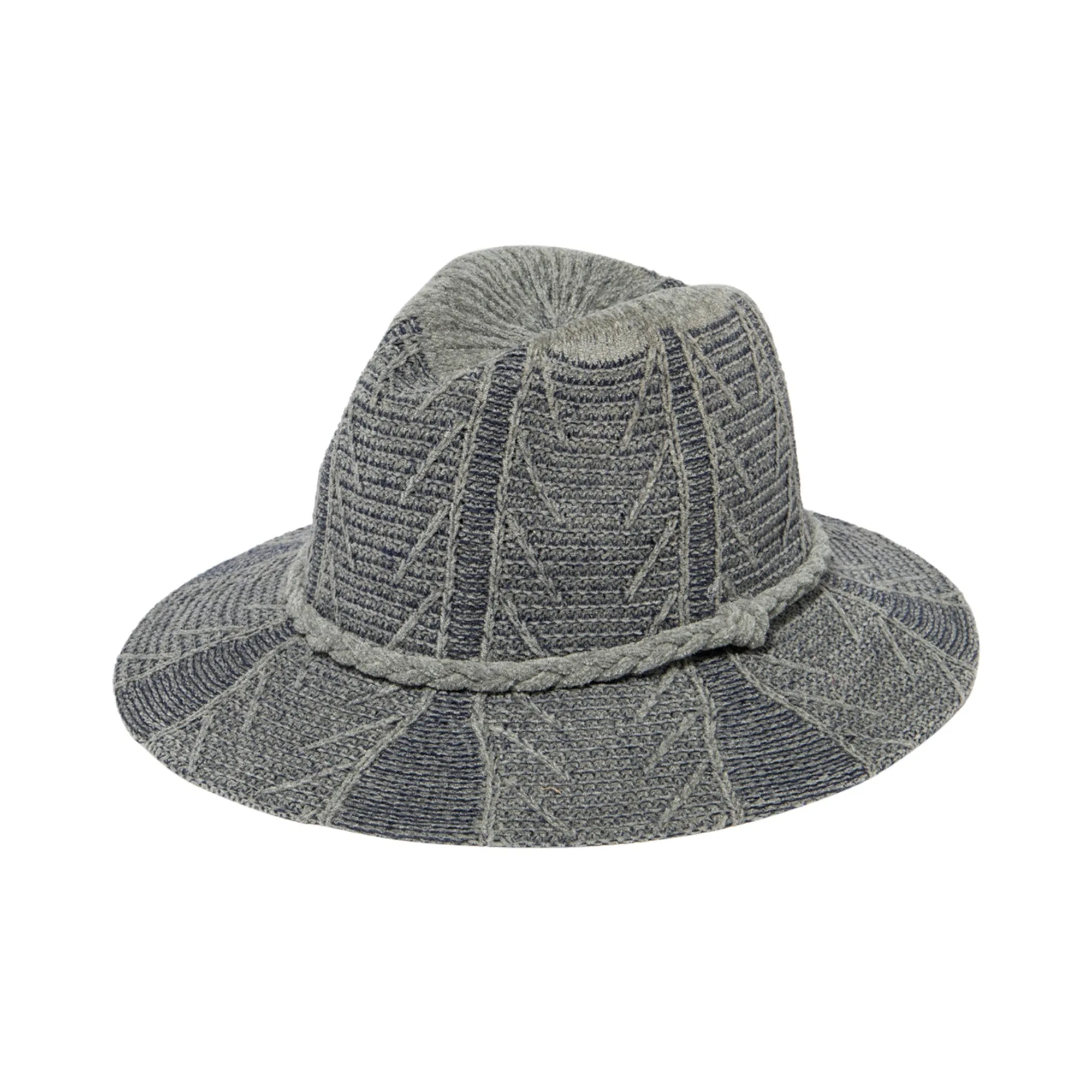 San Diego Hat Company Womens Fedoras Women's Chenille Patterned Knit