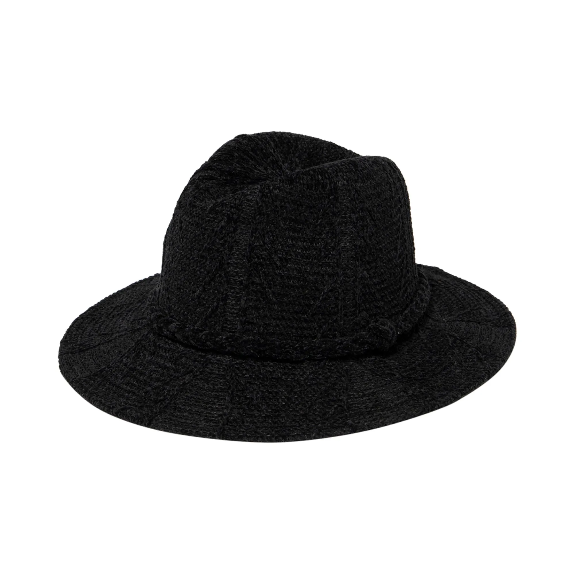 San Diego Hat Company Womens Fedoras Women's Chenille Patterned Knit