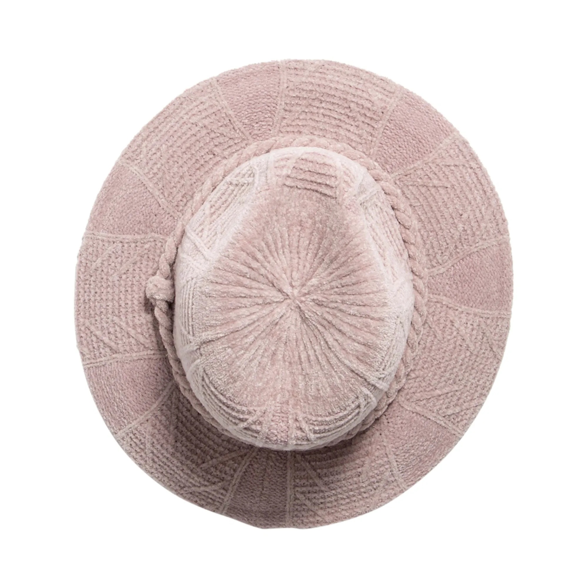 San Diego Hat Company Womens Fedoras Women's Chenille Patterned Knit