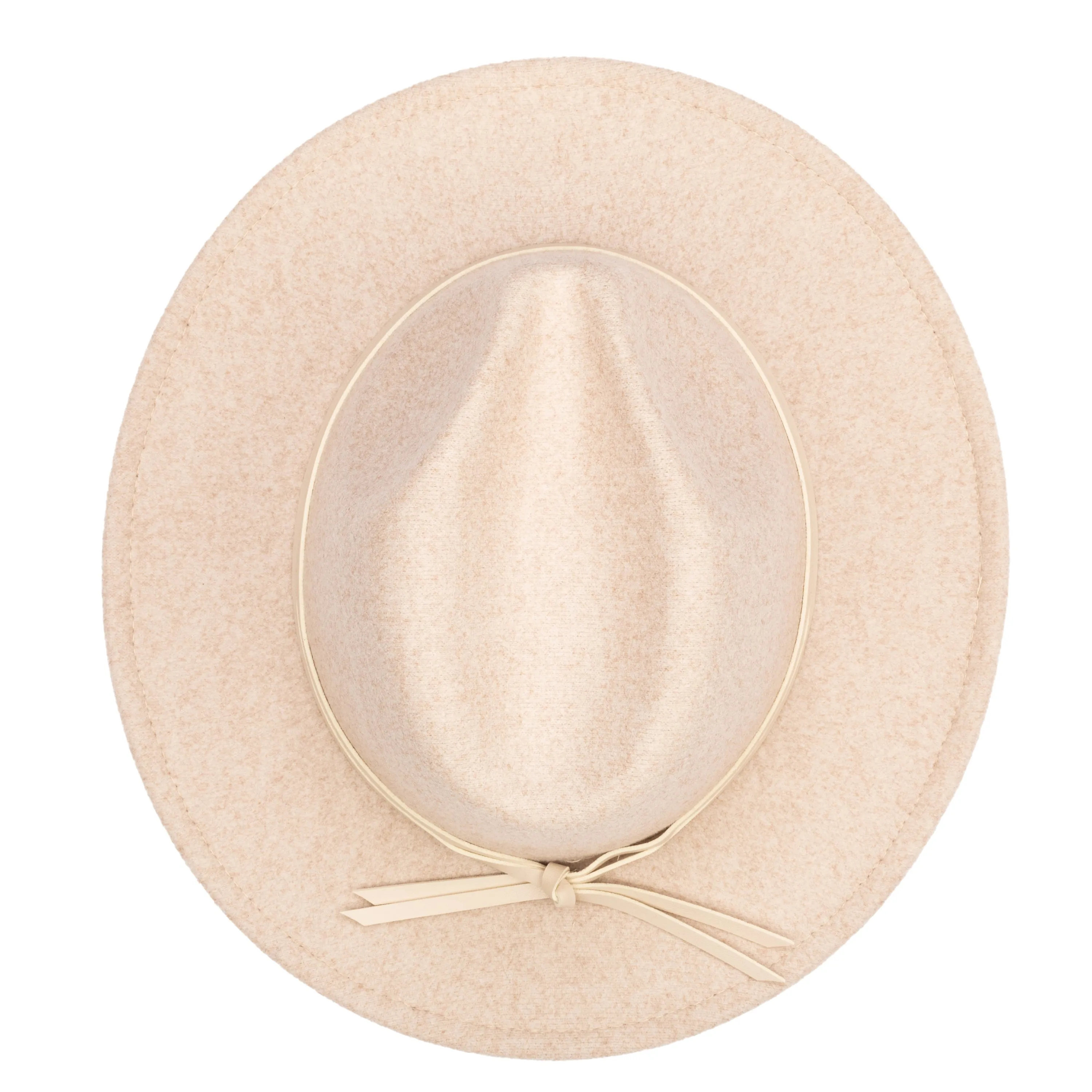 San Diego Hat Company Womens Fedoras Women's Faux Felt Fedora with Leather Band