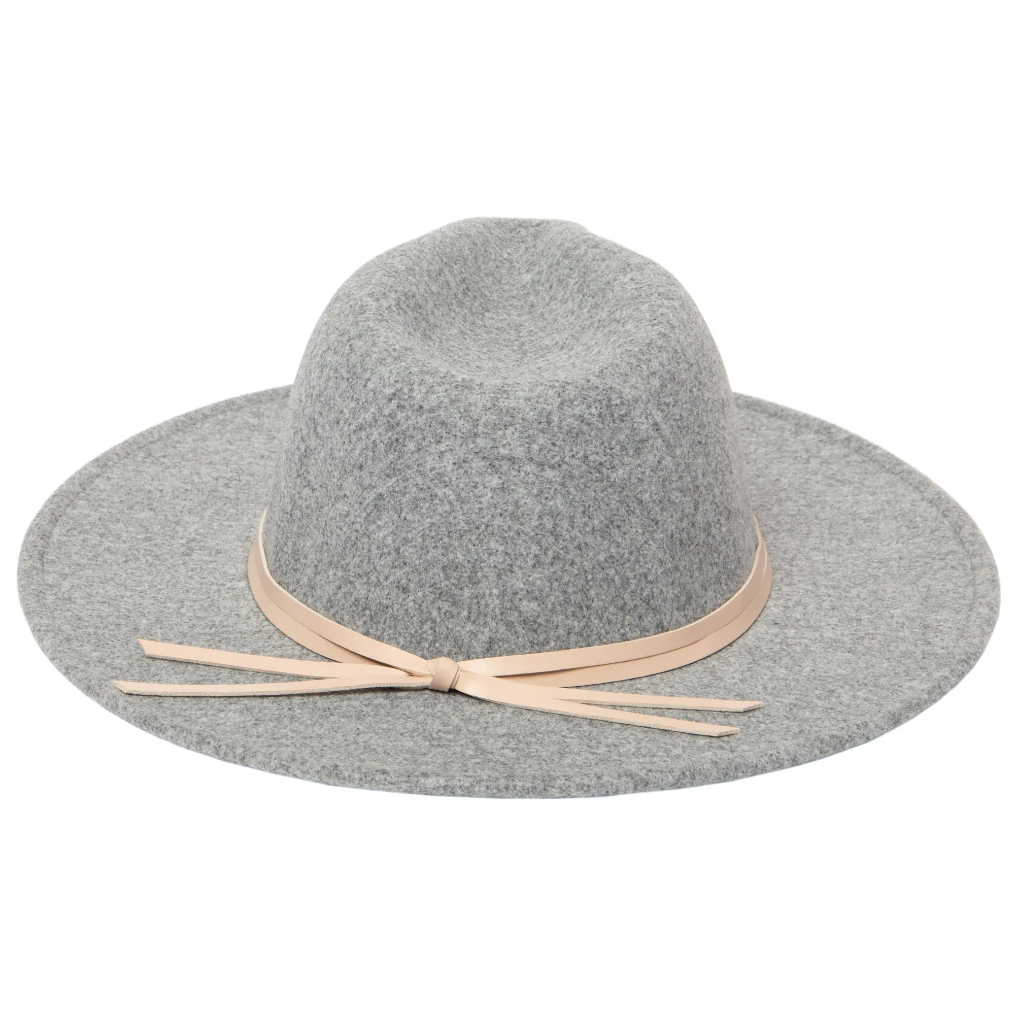 San Diego Hat Company Womens Fedoras Women's Faux Felt Fedora with Leather Band