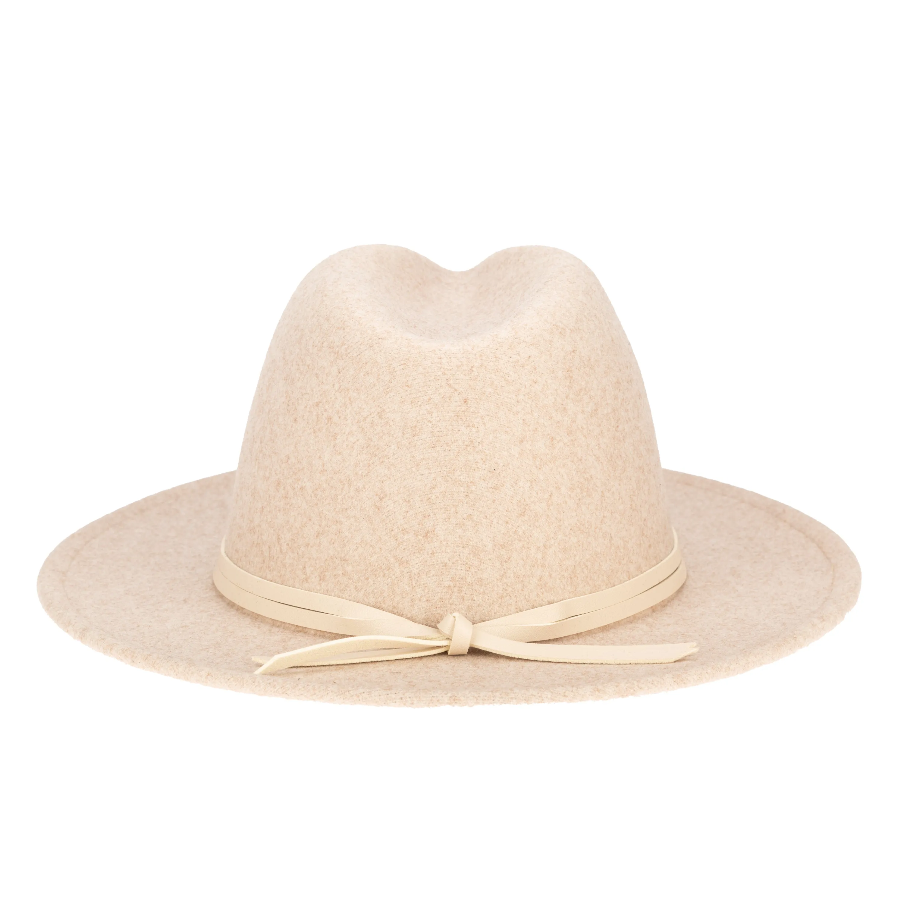 San Diego Hat Company Womens Fedoras Women's Faux Felt Fedora with Leather Band