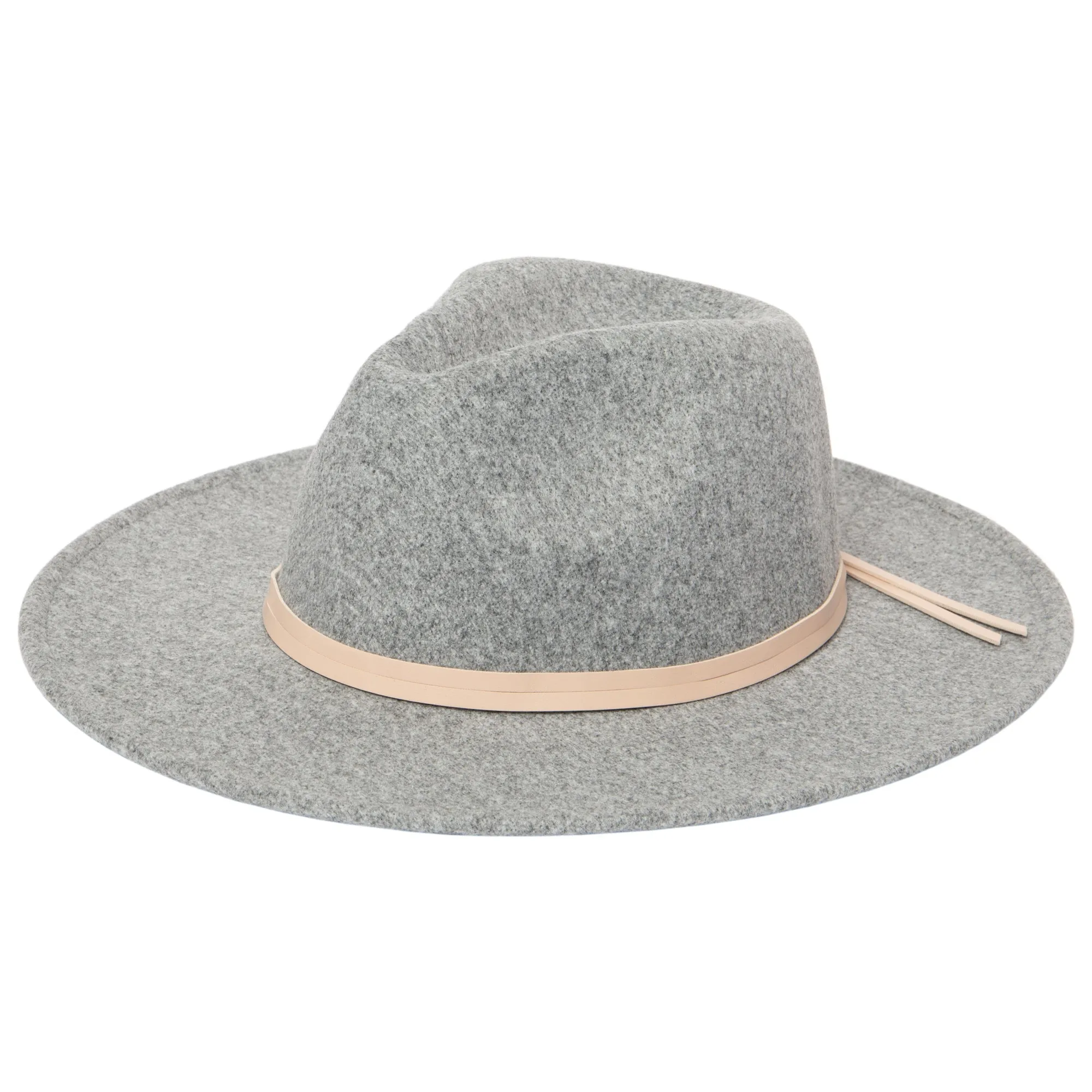San Diego Hat Company Womens Fedoras Women's Faux Felt Fedora with Leather Band