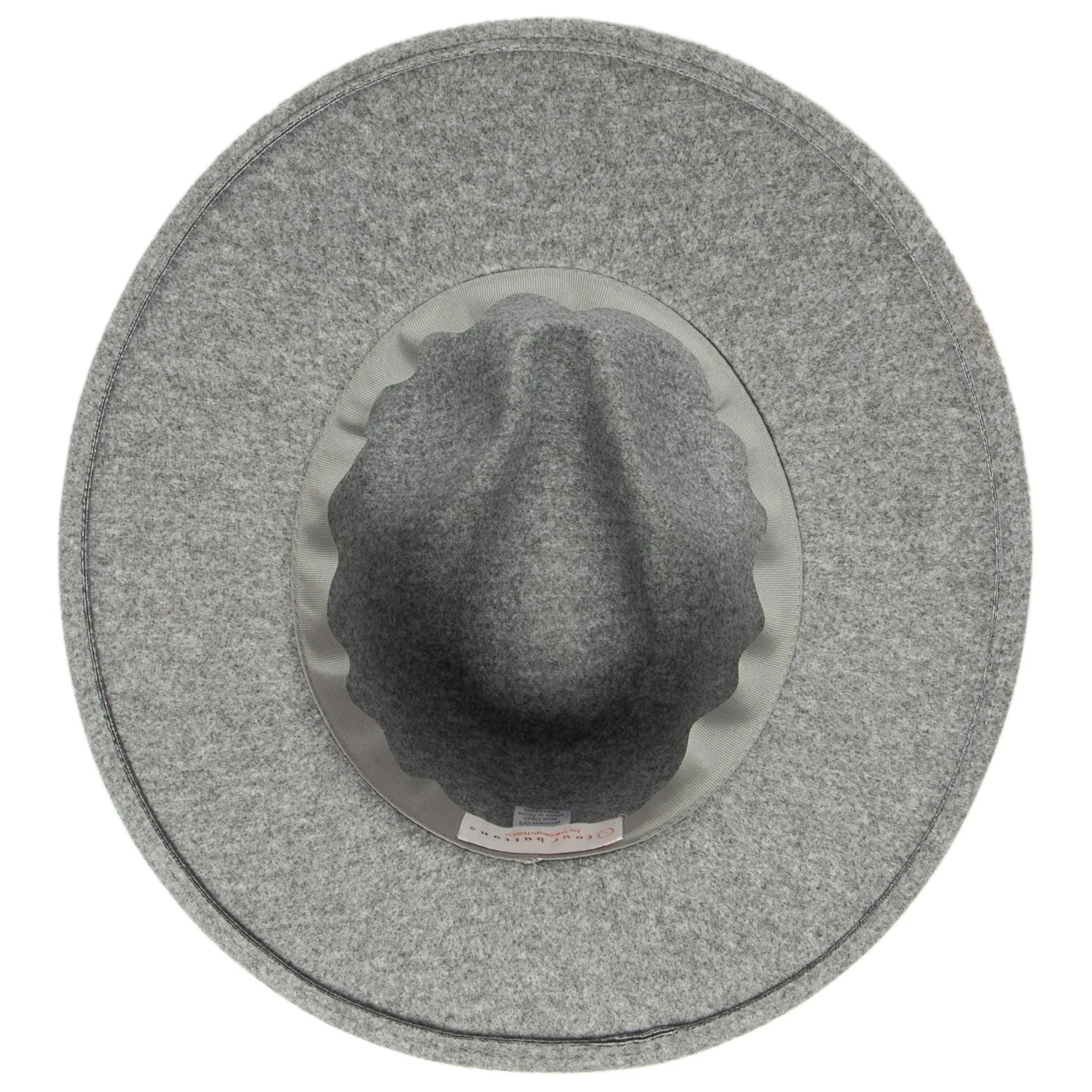 San Diego Hat Company Womens Fedoras Women's Faux Felt Fedora with Leather Band