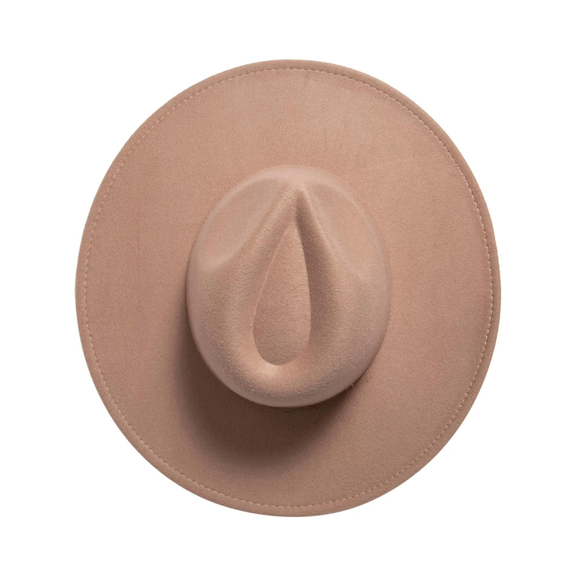 San Diego Hat Company Womens Fedoras Women's Faux Felt Wide Brim Fedora