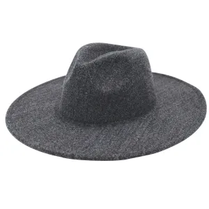 San Diego Hat Company Womens Fedoras Women's Faux Felt Wide Brim Fedora