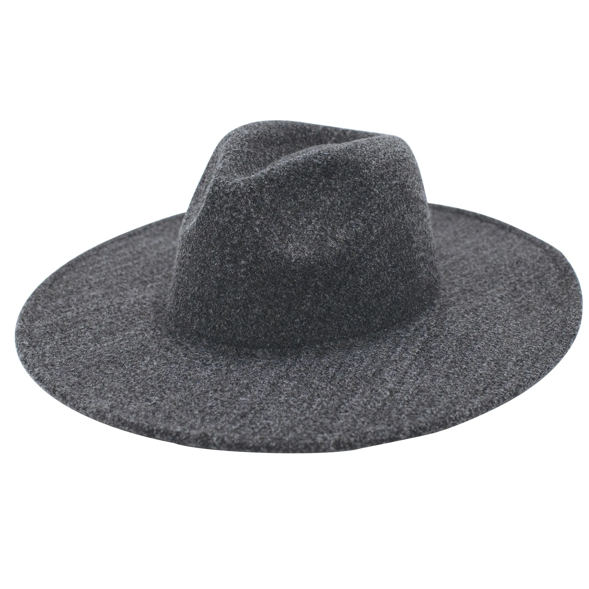 San Diego Hat Company Womens Fedoras Women's Faux Felt Wide Brim Fedora