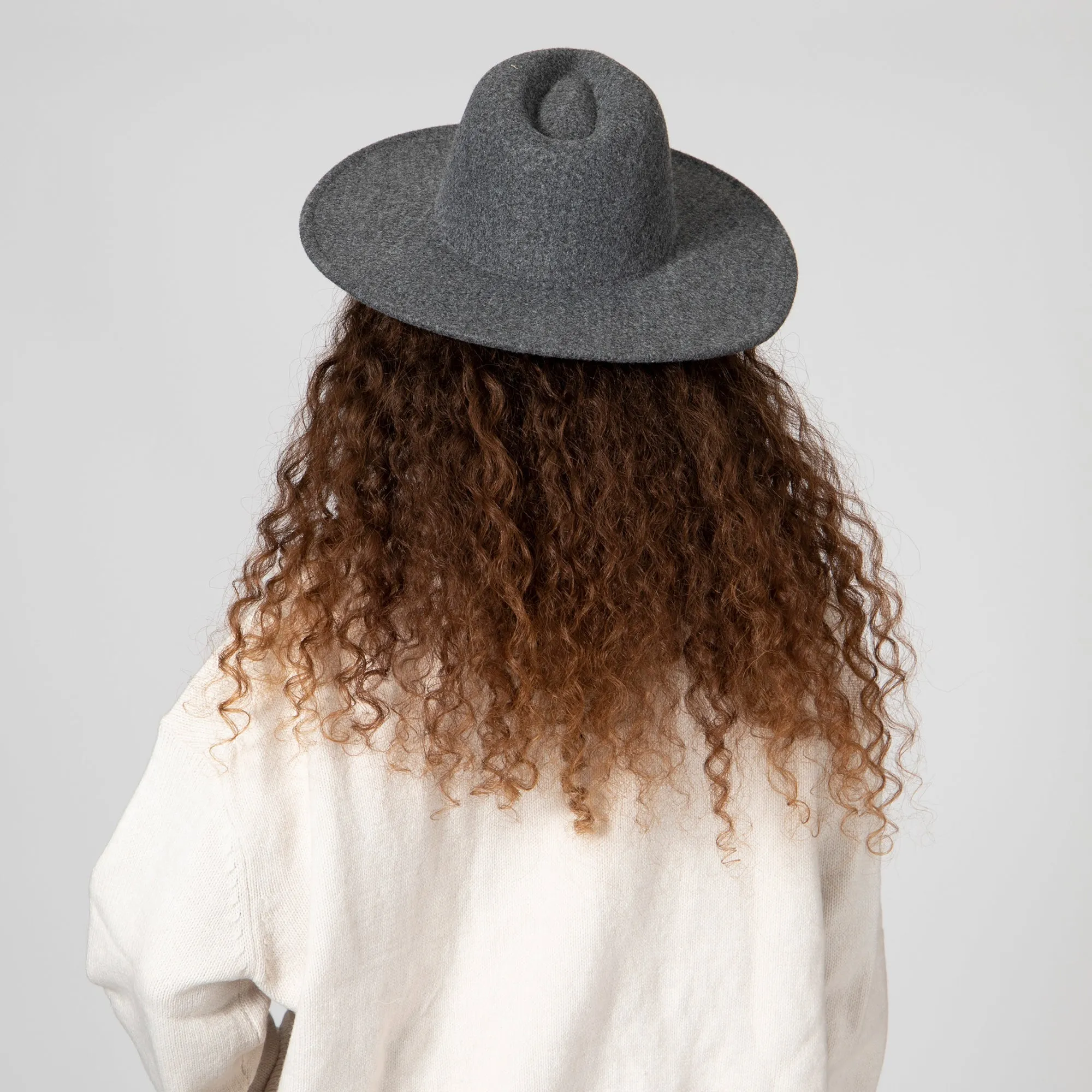 San Diego Hat Company Womens Fedoras Women's Faux Felt Wide Brim Fedora