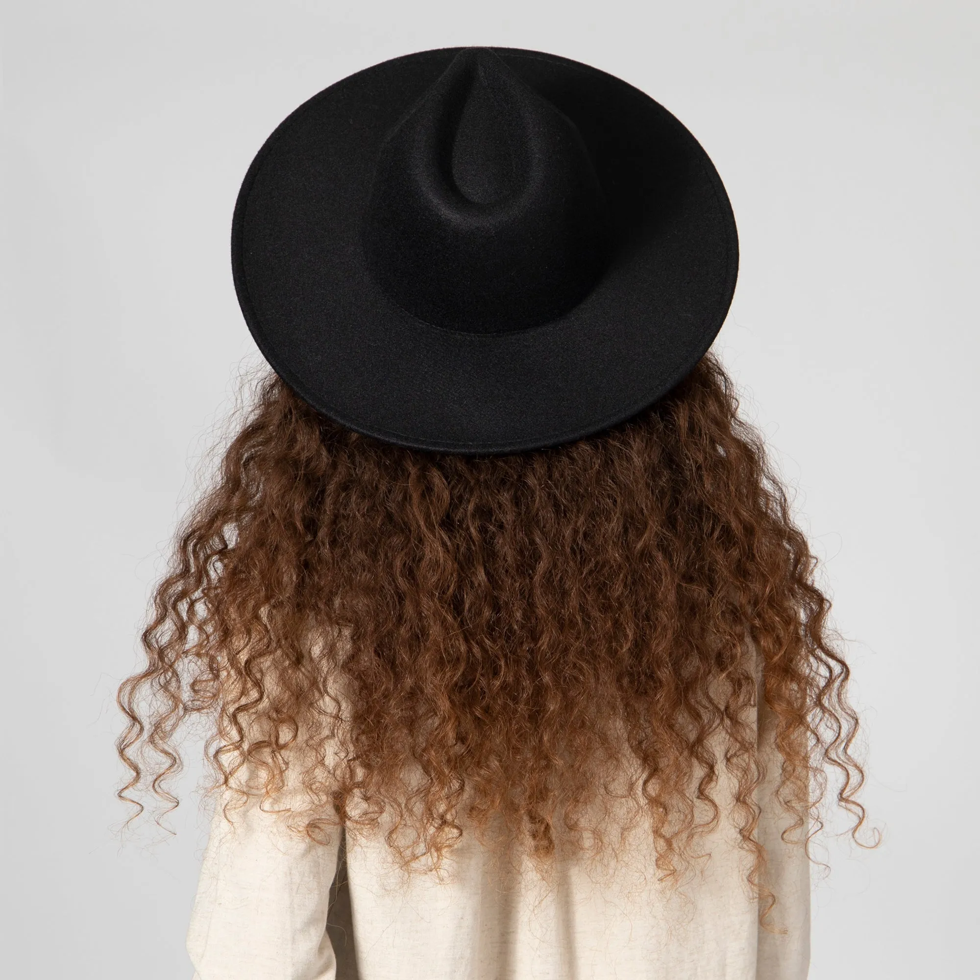 San Diego Hat Company Womens Fedoras Women's Faux Felt Wide Brim Fedora