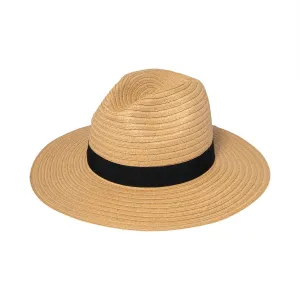 San Diego Hat Company Womens Fedoras Women's Paper Braided Fedora With A Bow Band
