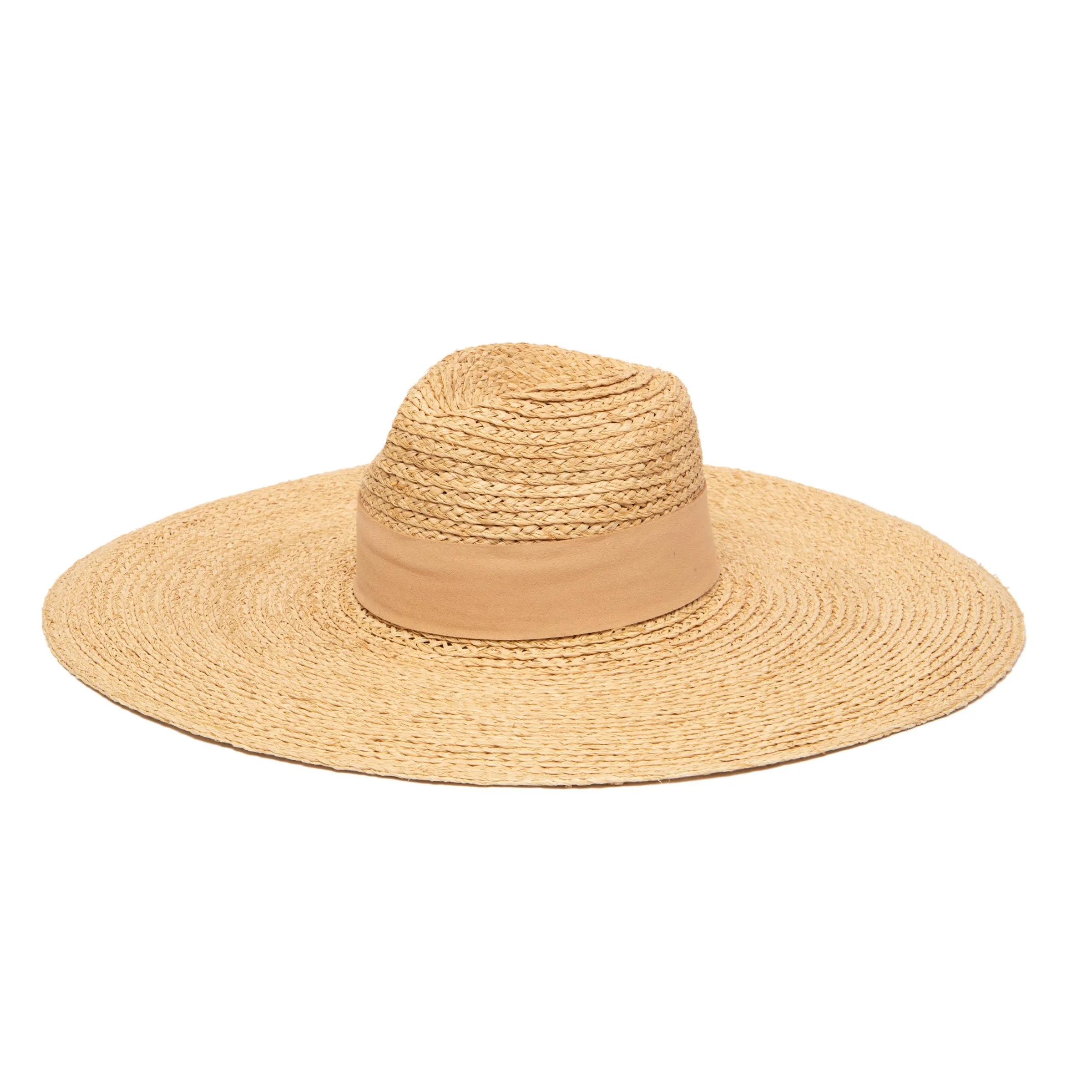 San Diego Hat Company Womens Fedoras Women's Raffa Braid Wide Brim Fedora With Suede Band