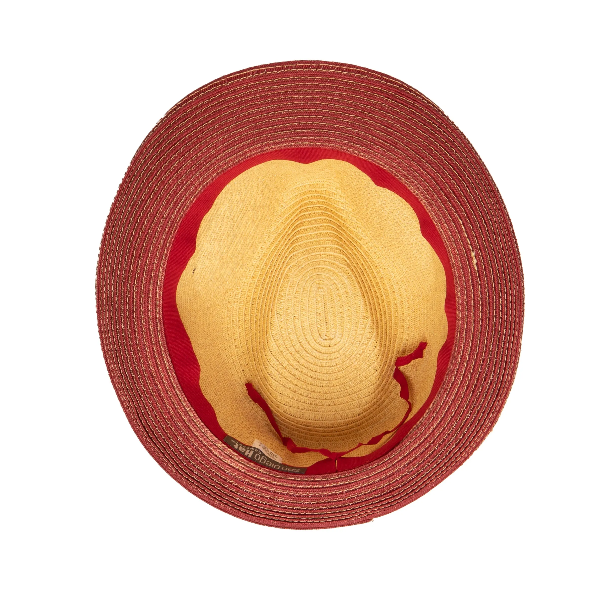 San Diego Hat Company Womens Fedoras Women's ultrabraid fedora with colorblock brim and star trim