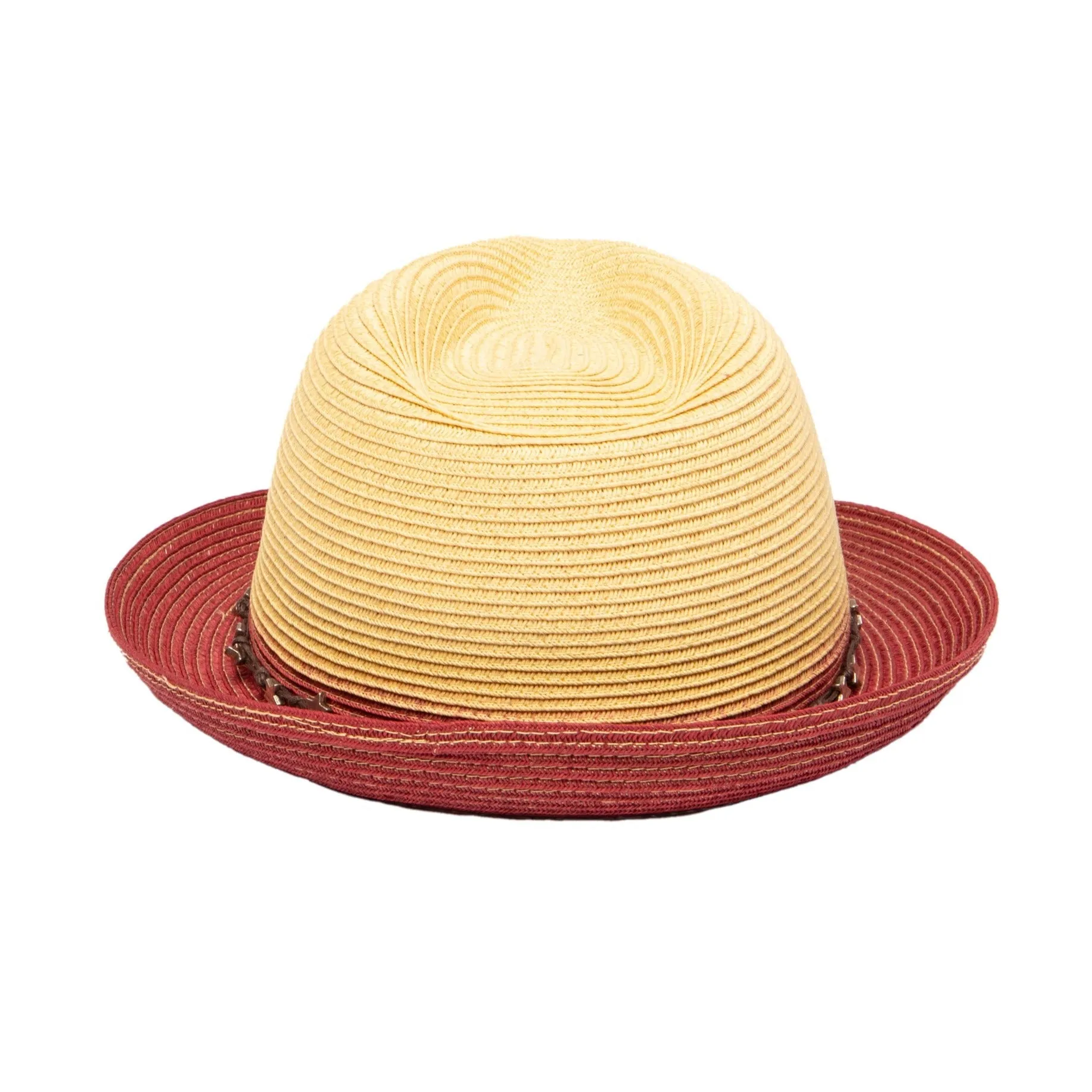 San Diego Hat Company Womens Fedoras Women's ultrabraid fedora with colorblock brim and star trim