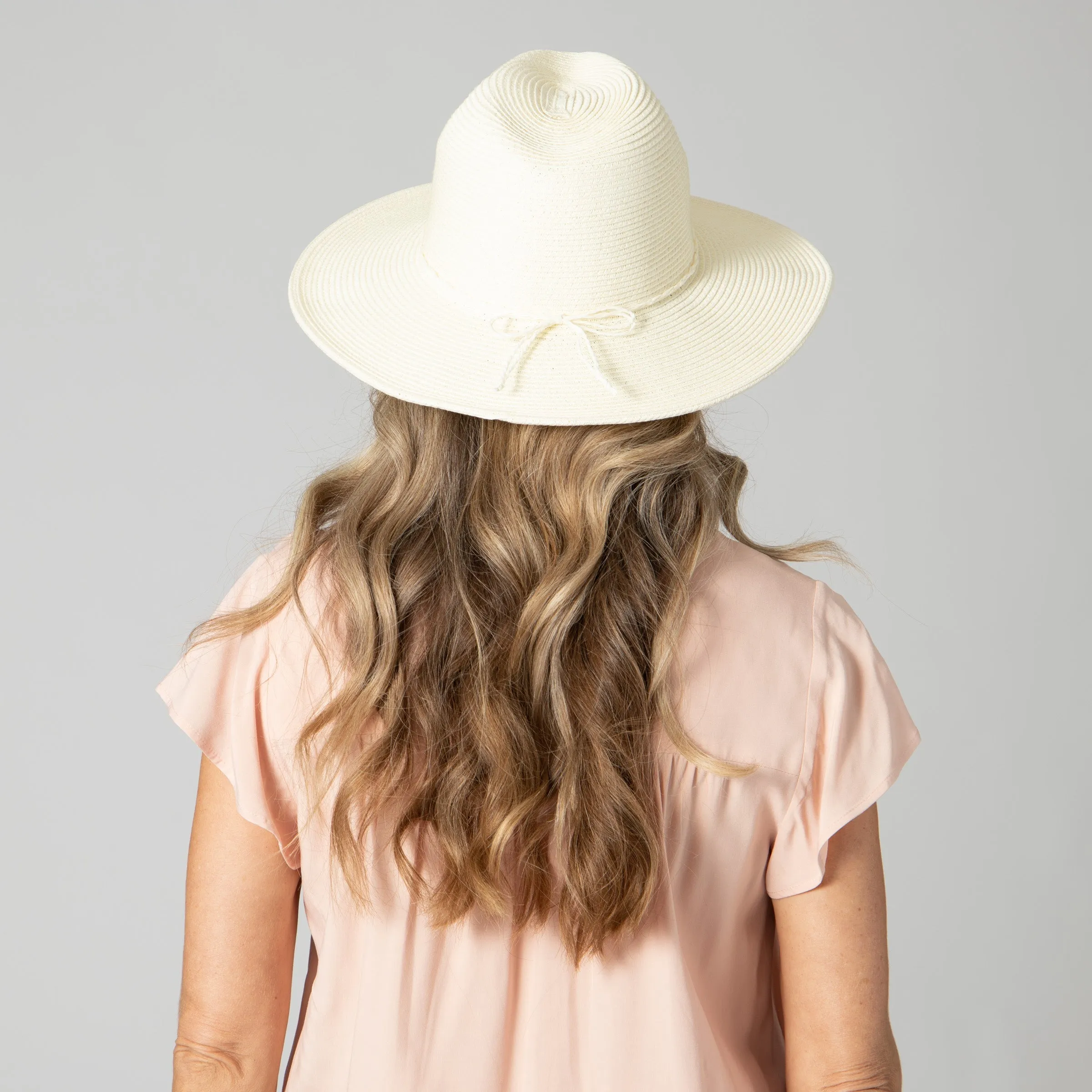 San Diego Hat Company Womens Fedoras Women's Water Repellent Fedora with Tie
