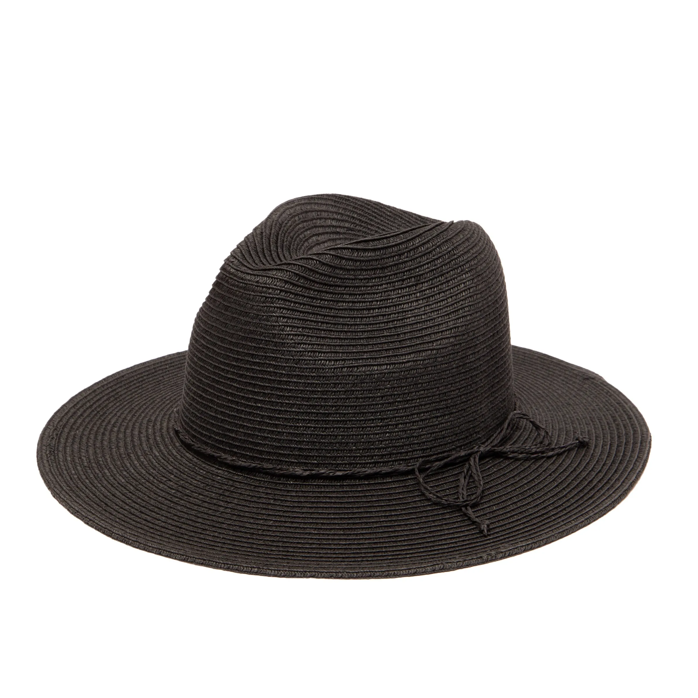 San Diego Hat Company Womens Fedoras Women's Water Repellent Fedora with Tie