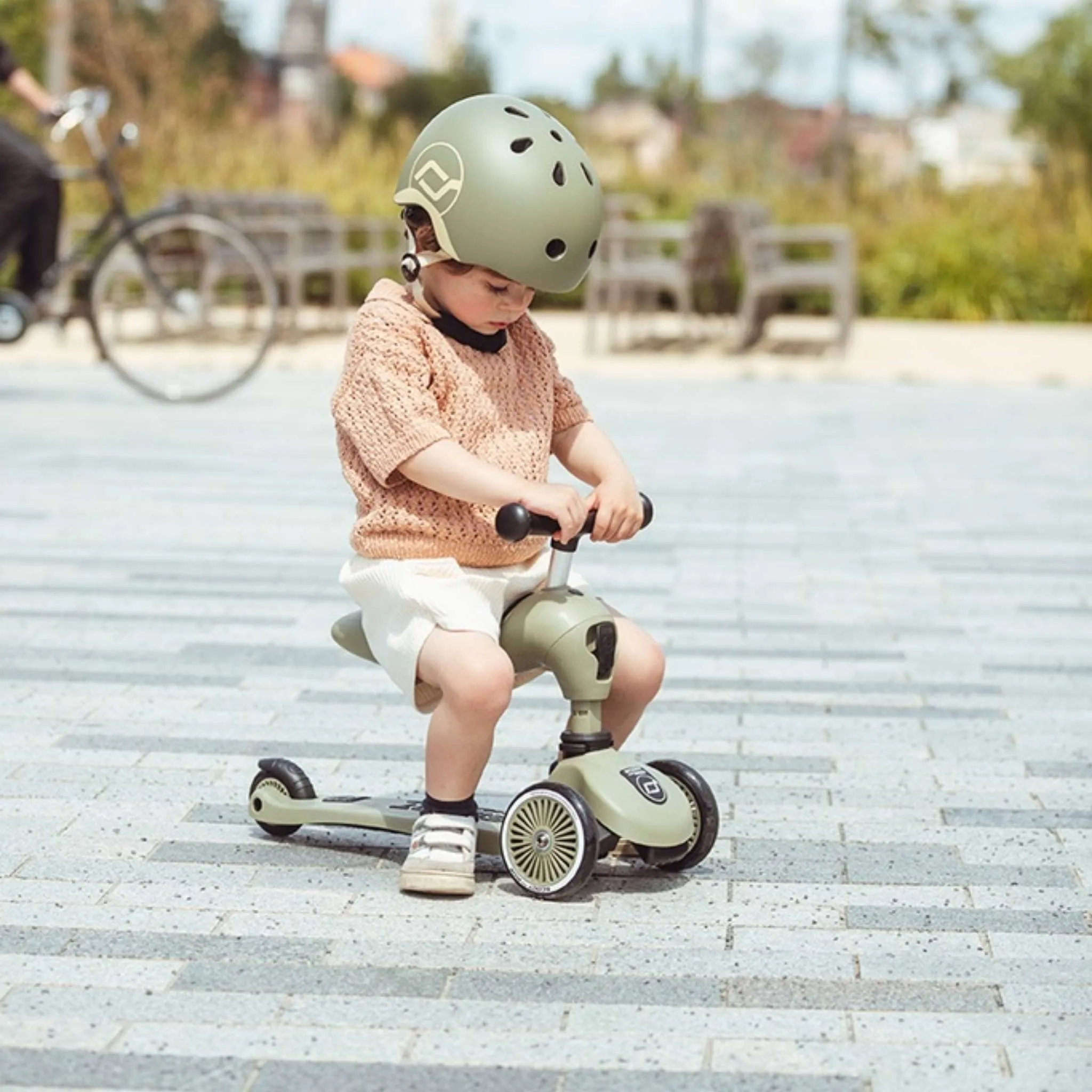Scoot & Ride Highwaykick 1 Scooter - Olive