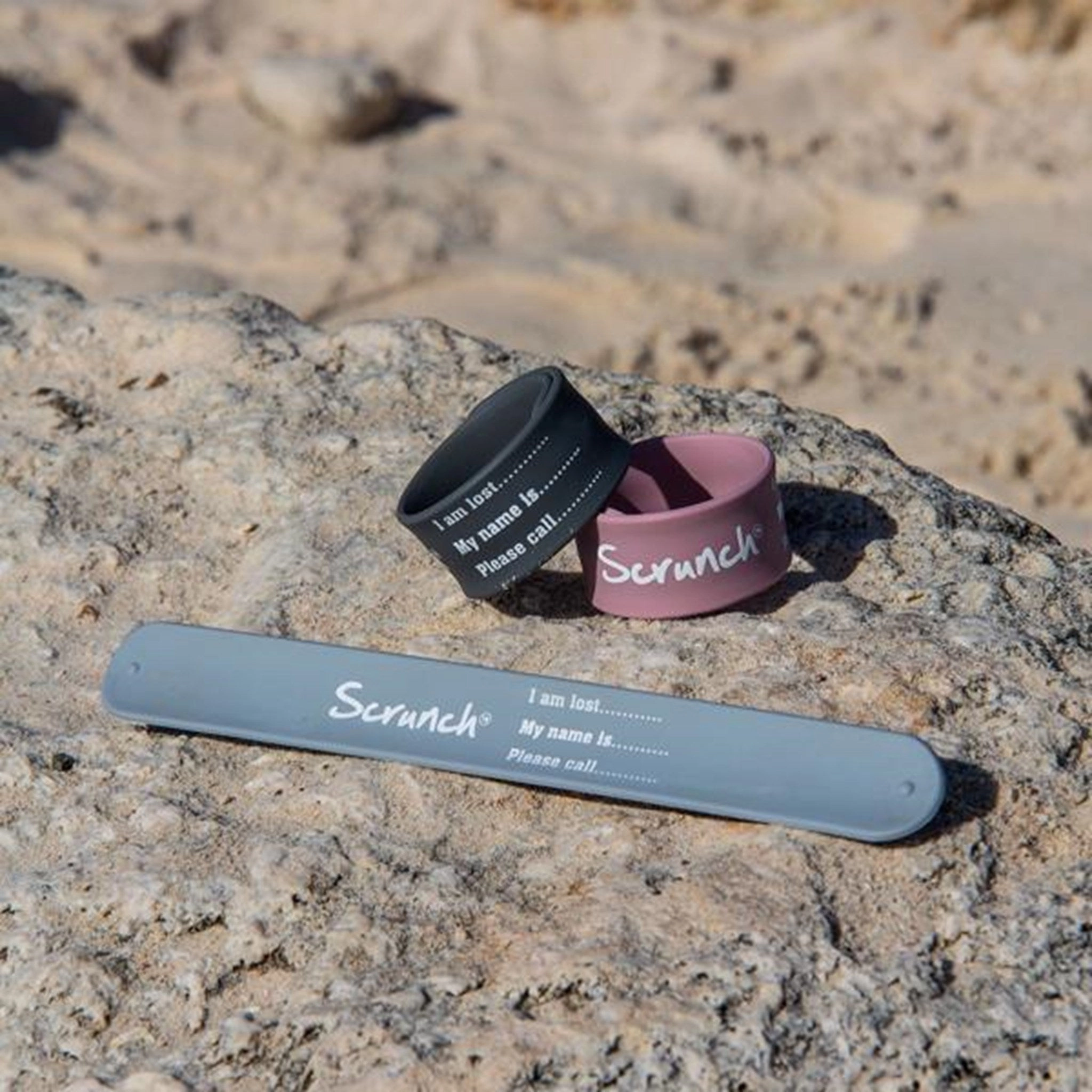 Scrunch Wristband Antracite Grey