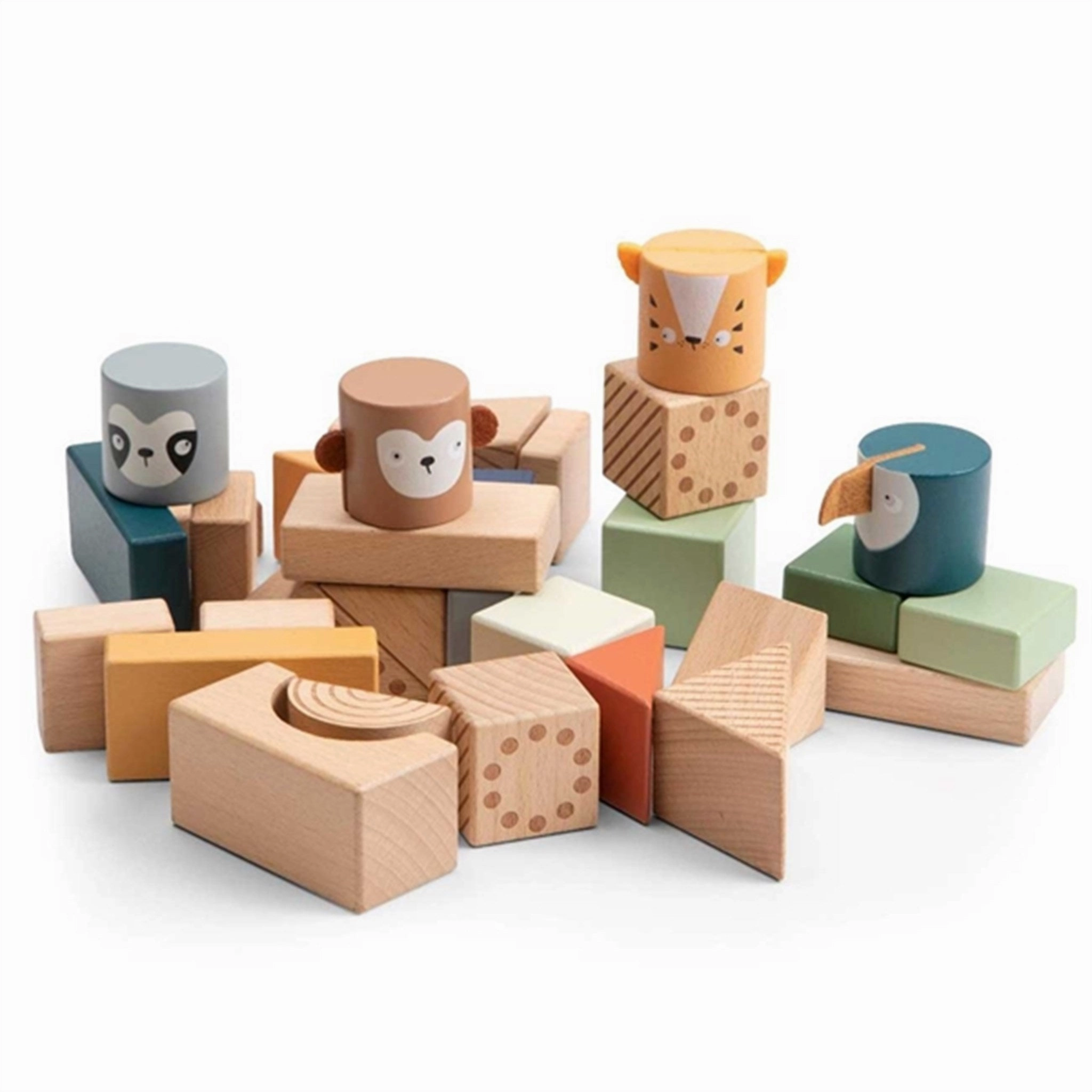 Sebra Building Blocks Totem Wildlife Animals